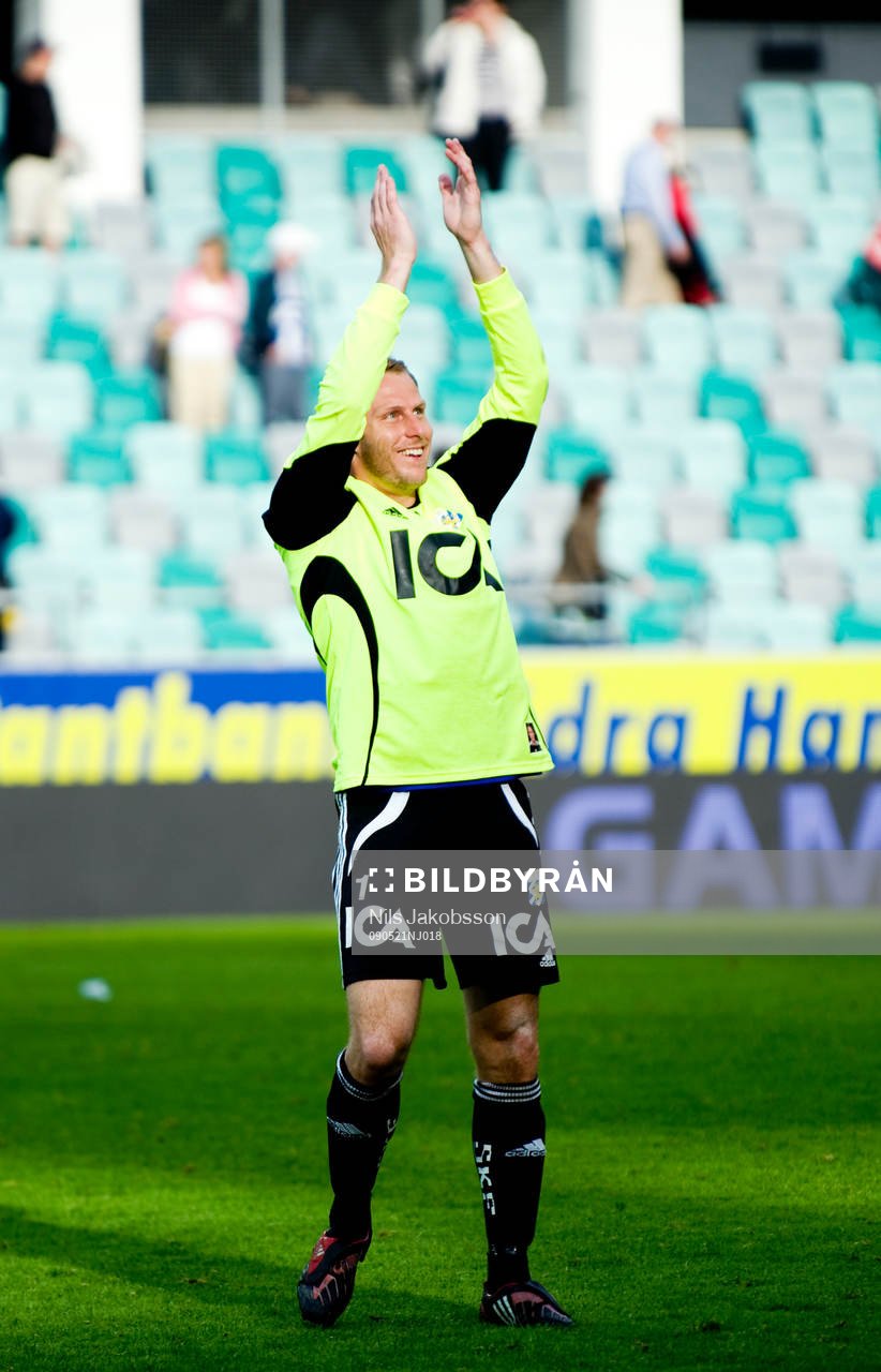 Kim Christensen, målvakt, IFK Göteborg, jubel