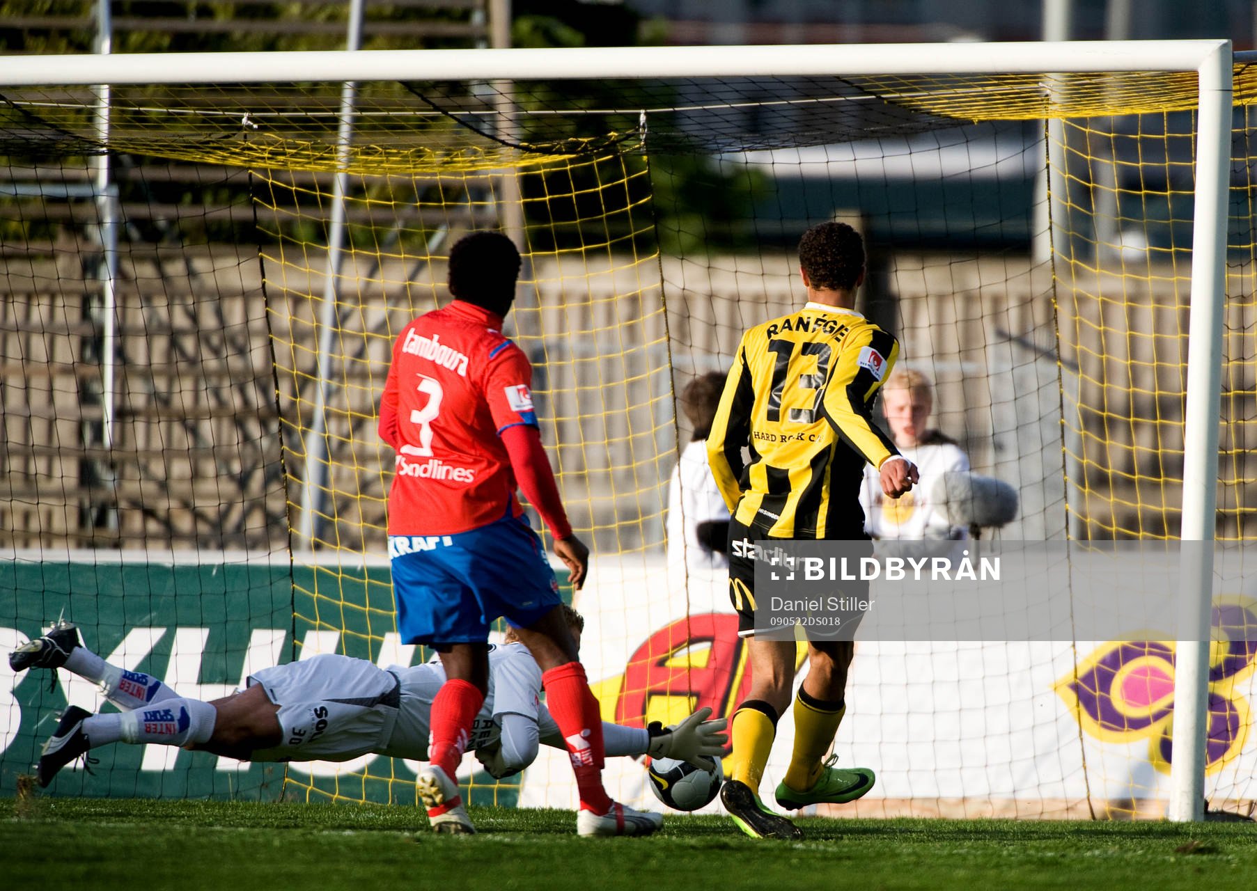 Mathias Ranégie,  Häcken, gör 2-0