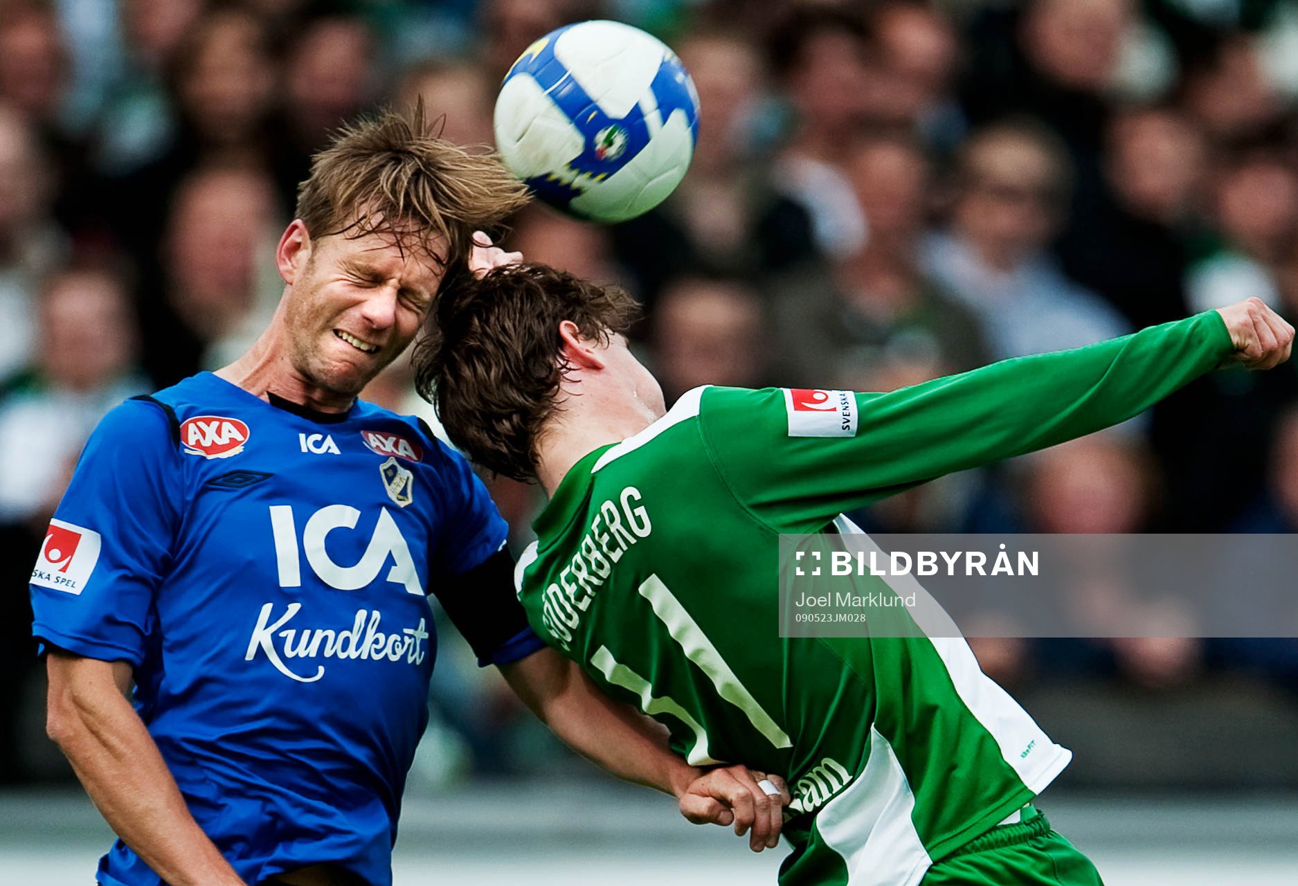 Tommy Jönsson, Halmstad, vinner en nickduell mot Freddy