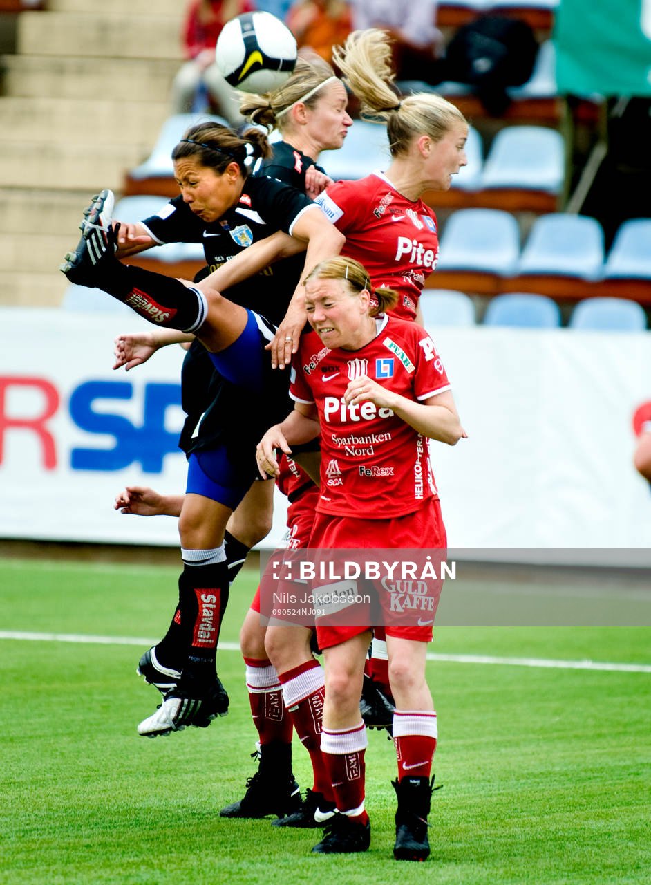   Stina Segerström, Jane Thörnqvist, Göteborg, Janina Marklund, Emelie Lövgren, Piteå.