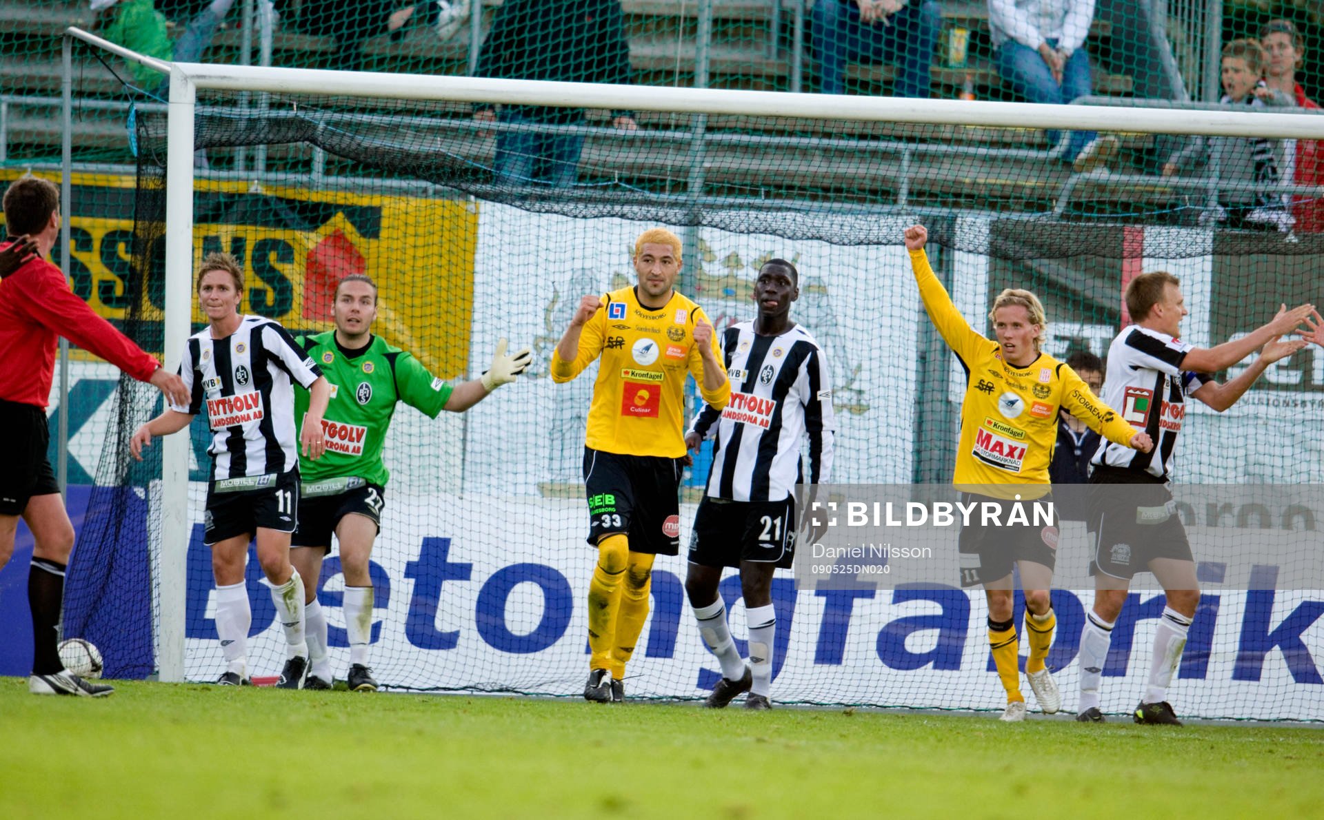 Mjällby spelarna jubel