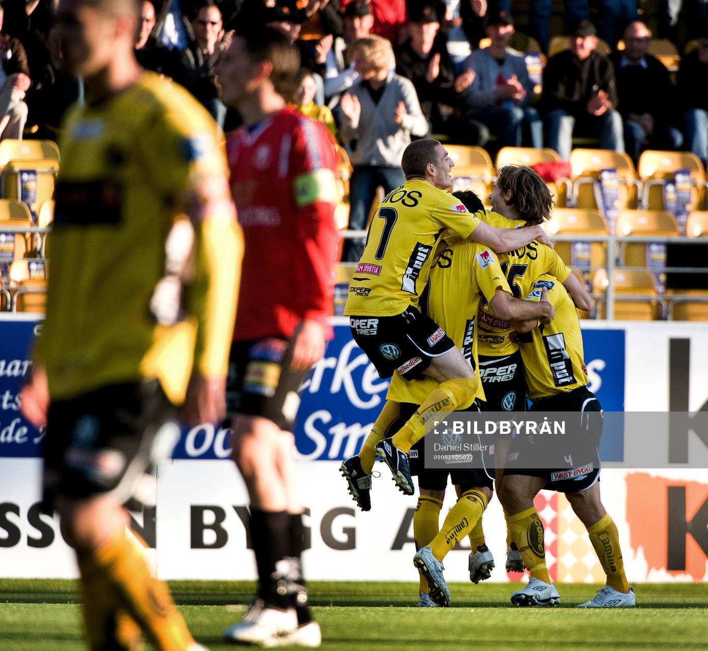 Daniel Nordmark, Elfsborg, gör matchens enda mål. Jubel