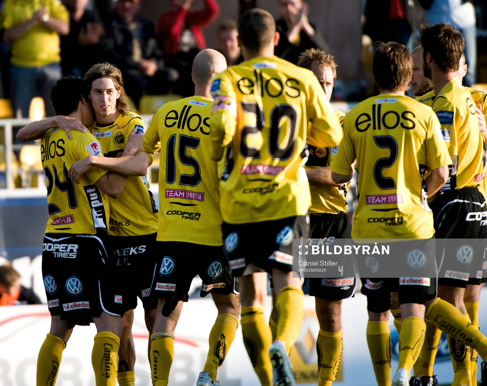 Daniel Nordmark, gör matchens enda mål. Jubel Elfsborg