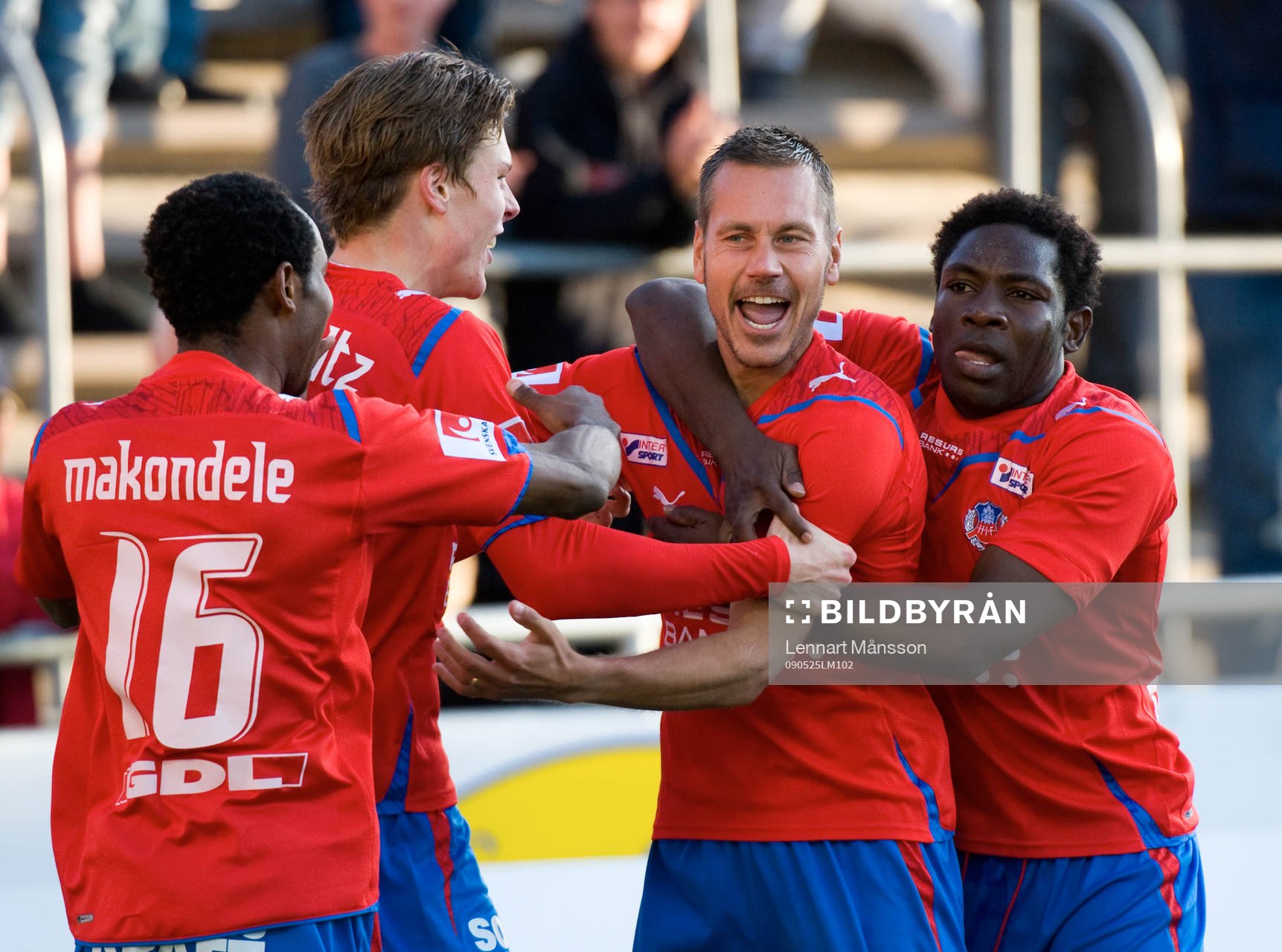 1-0 Marcus Lantz. Jubel, glädje