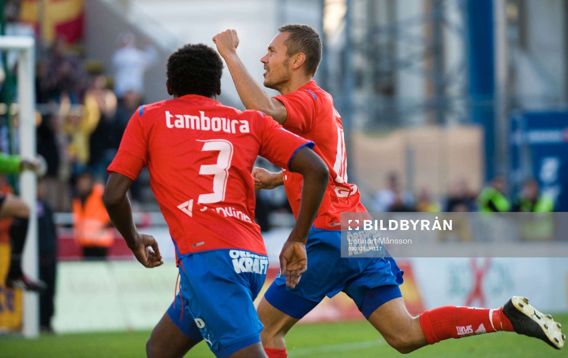 1-0 Marcus Lantz. Jubel, glädje