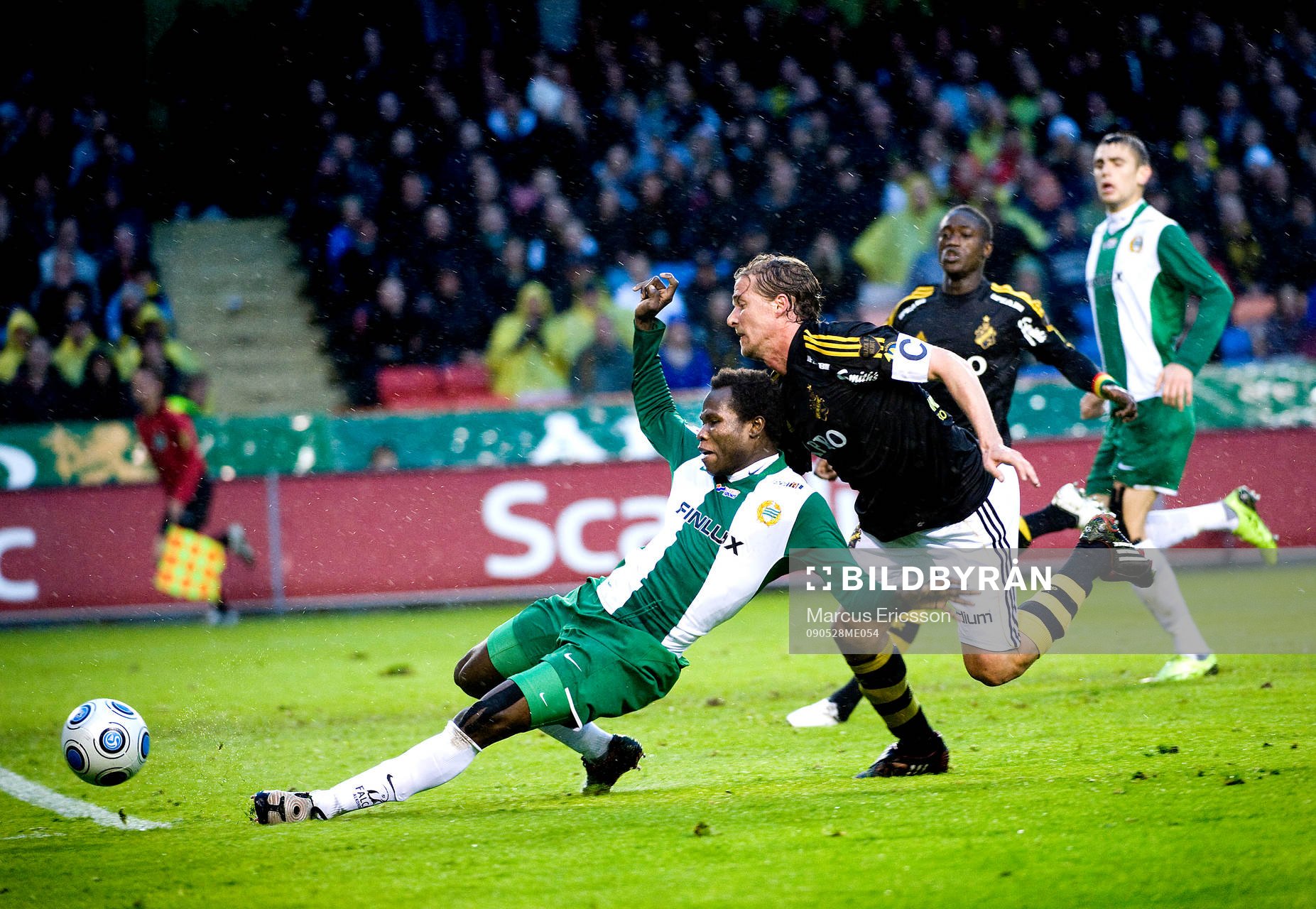 Monday James, Hammarby och Daniel Tjernström, AIK