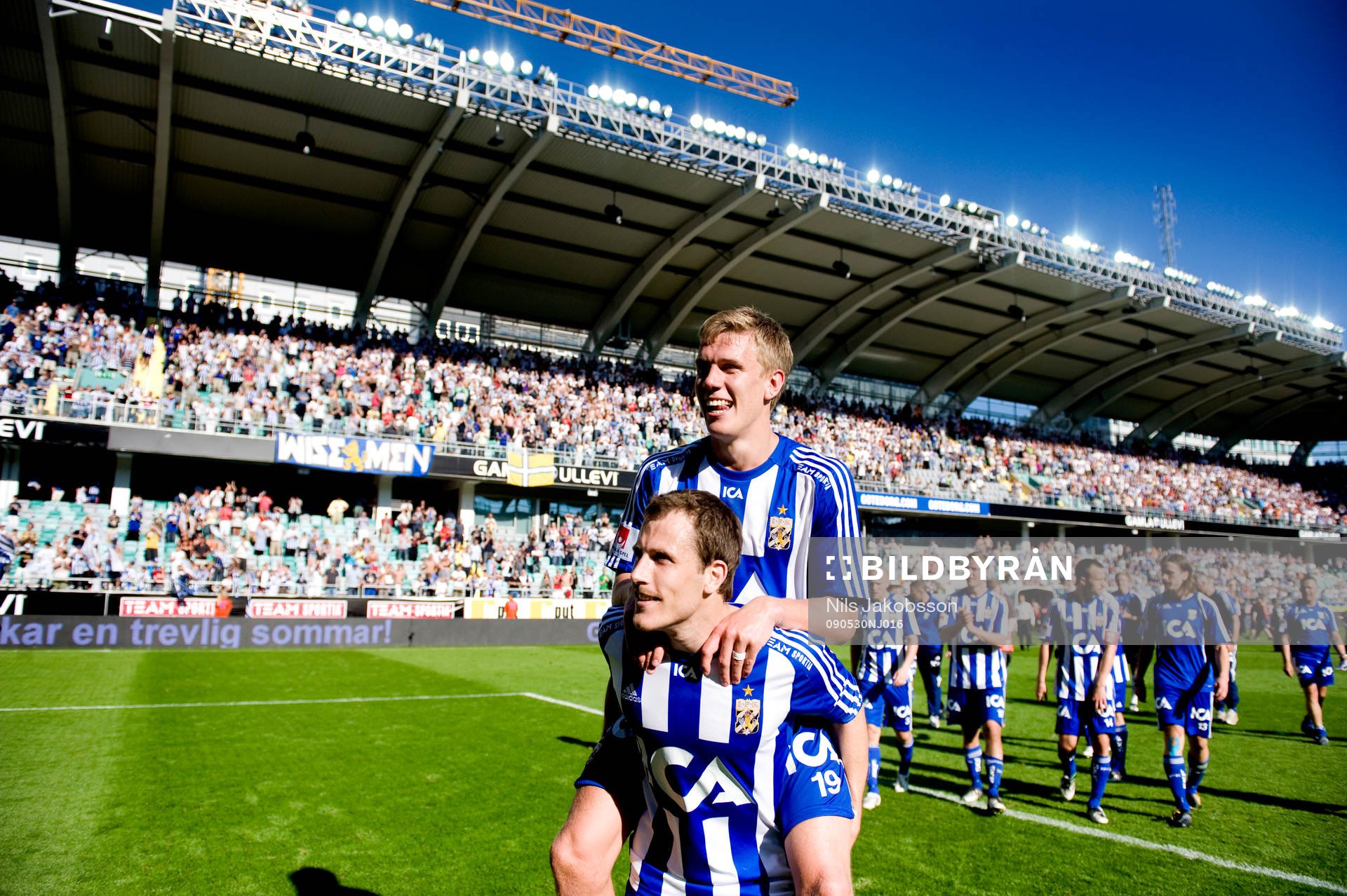 Tobias Hysén, Pontus Wernbloom, IFK Göteborg, jubel