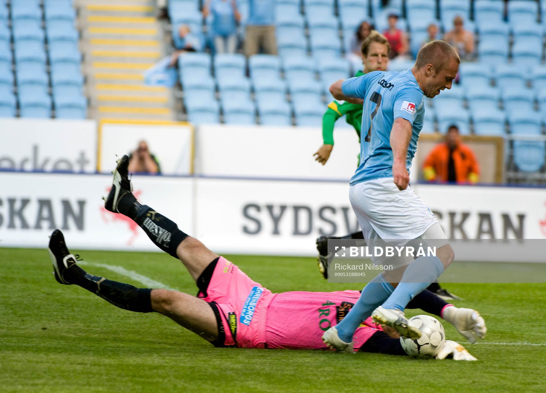 Dime Jankulovski, målvakt, Gais och Daniel Larsson, Malmö