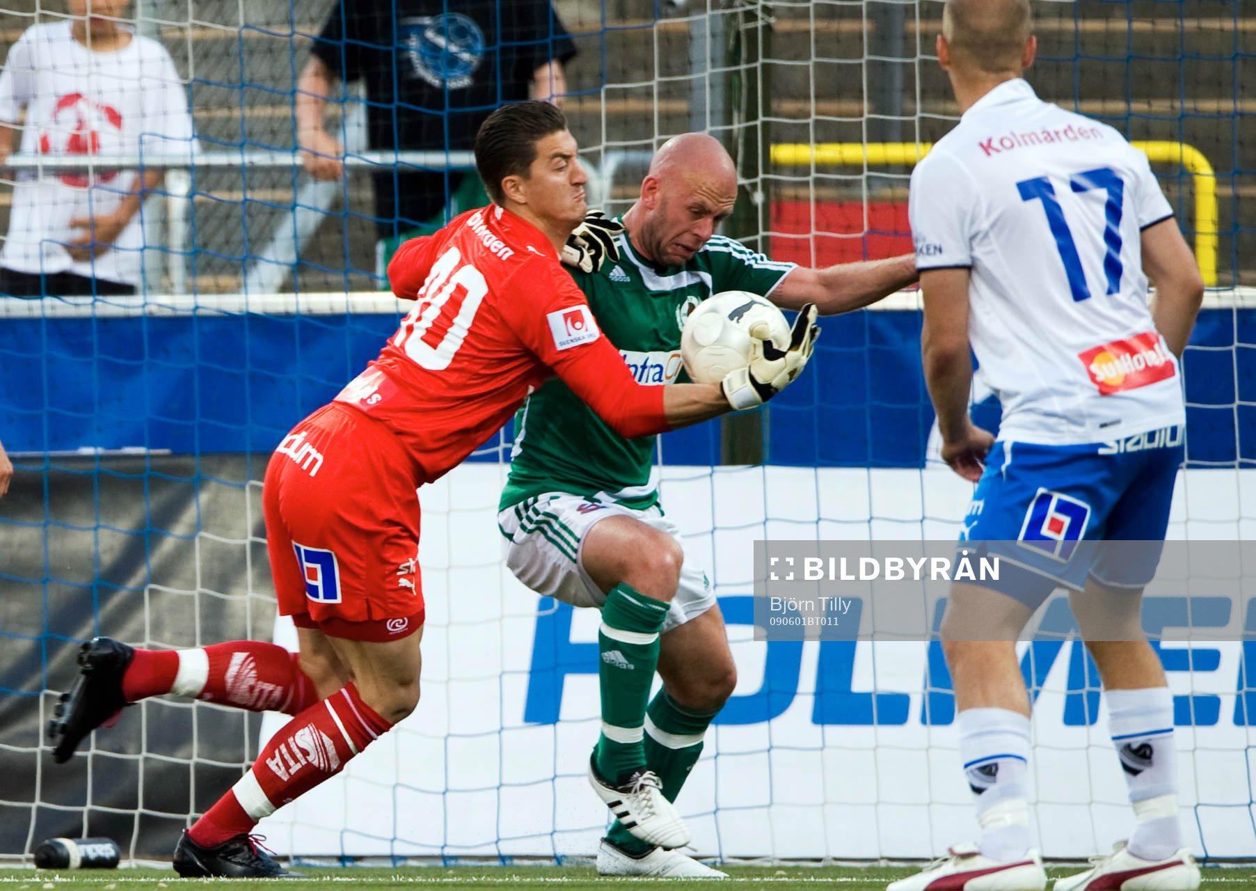 Ivo Vazgec, målvakt, Norrköping och David Nordbeck, Väsby