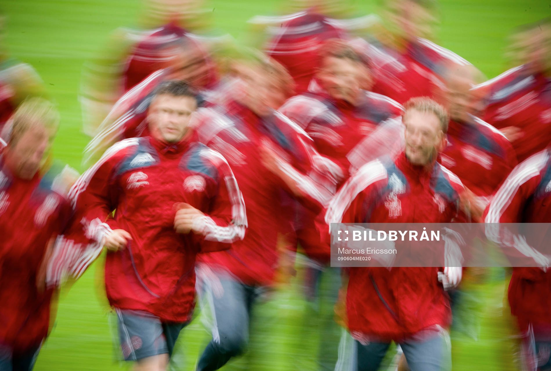 Fotboll, VM-Kval, Danmark, träning