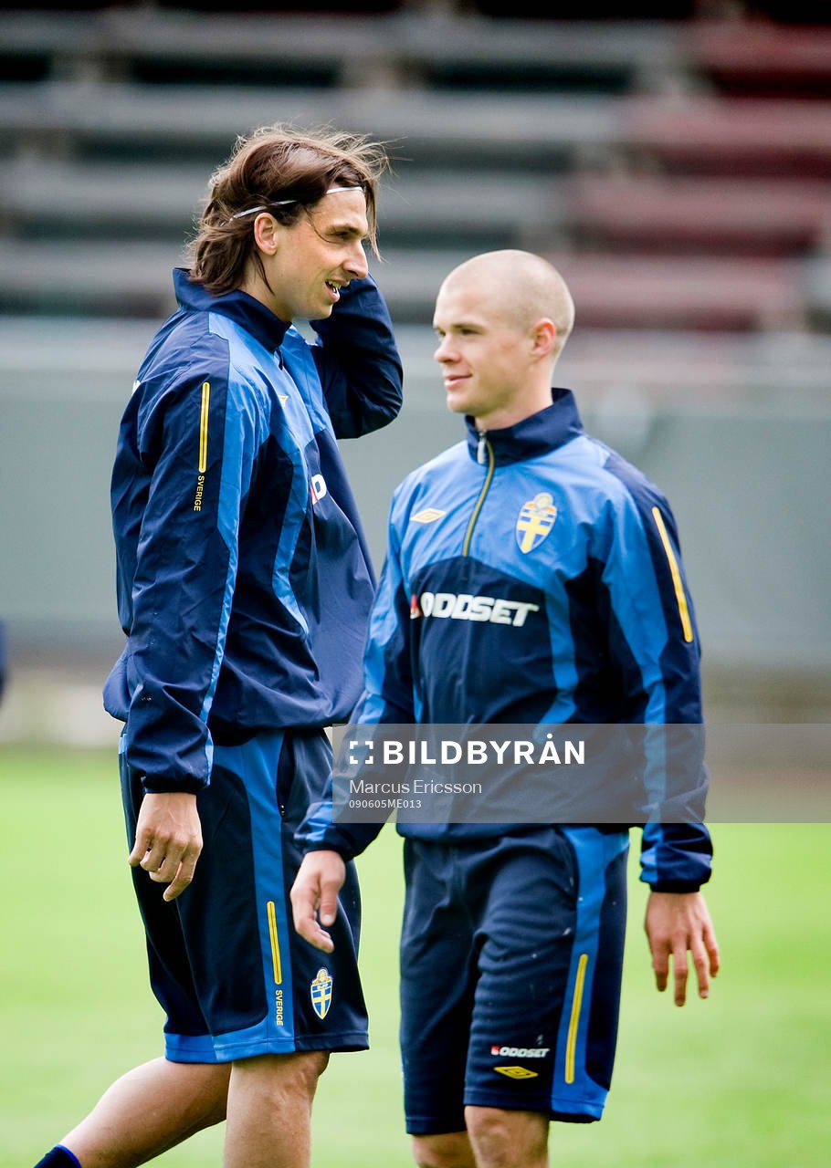 Zlatan Ibrahimovic och Samuel Holmén