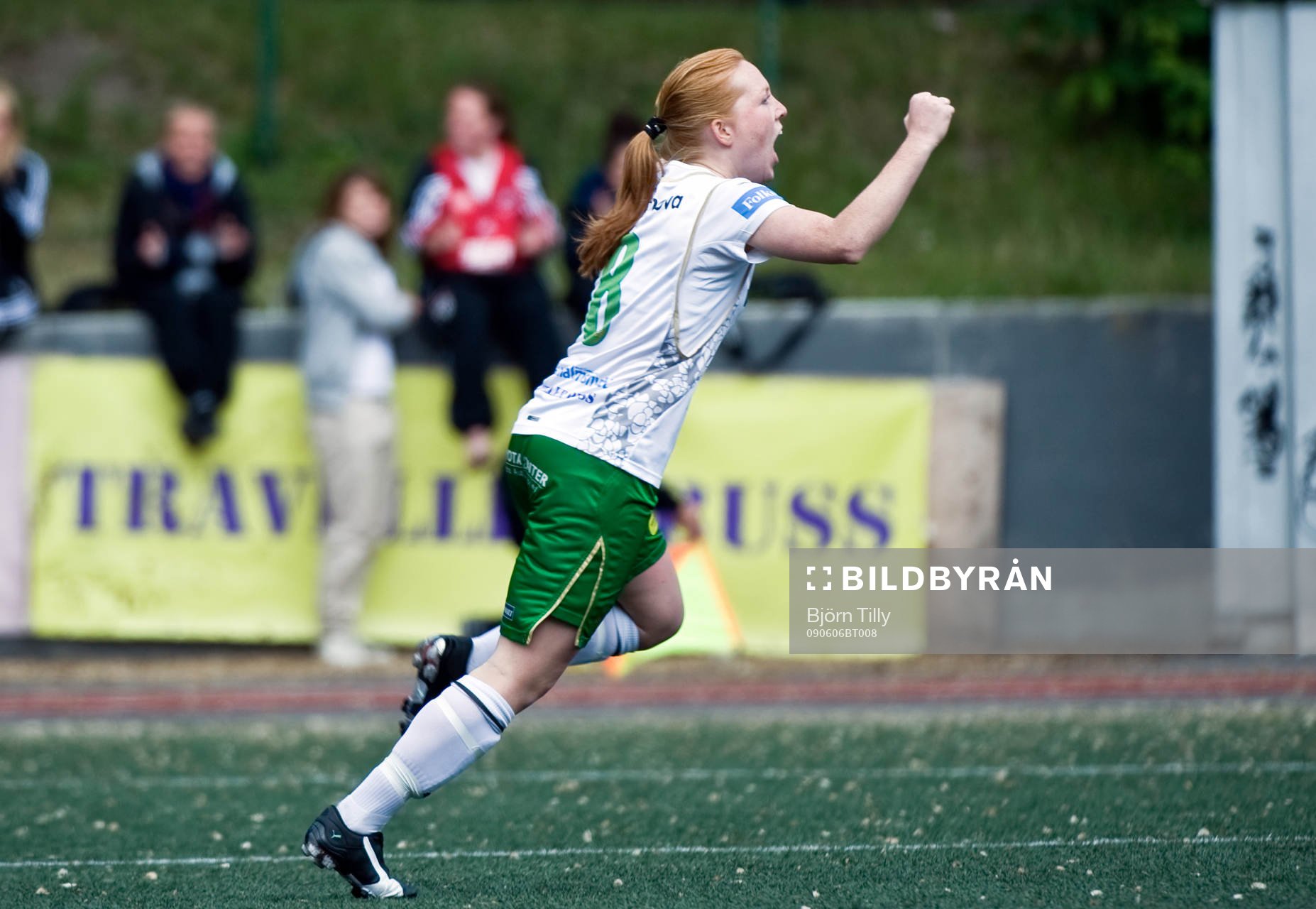  Elin Sölveskog, jubel efter 2-1.