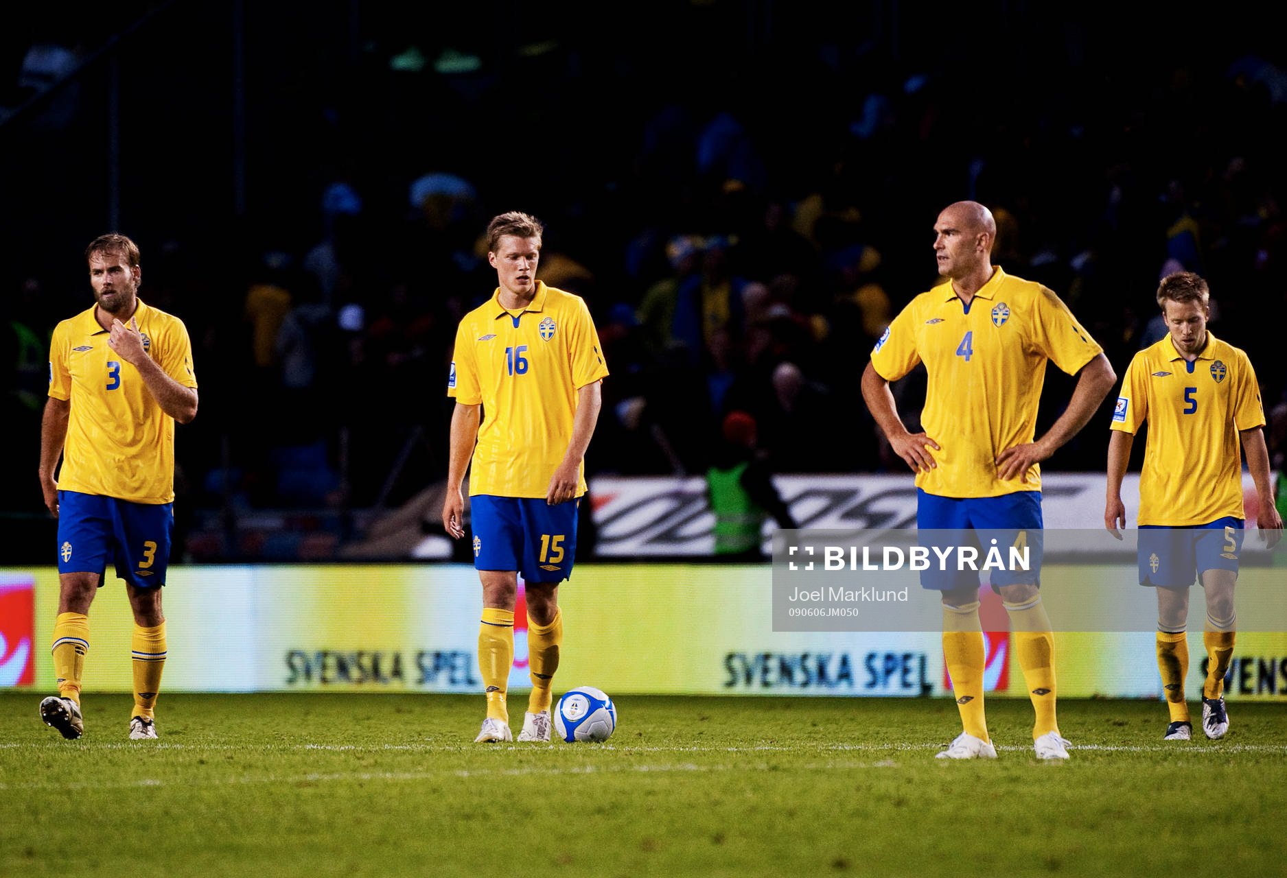 Olof Mellberg, Viktor Elm, Daniel Majstorovic och Adam