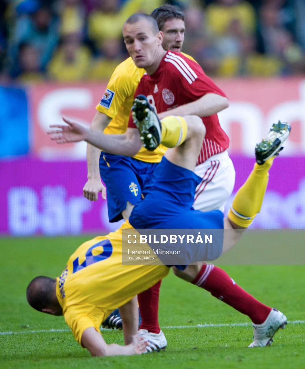Sverige och Daniel Andersson stod på huvudet
