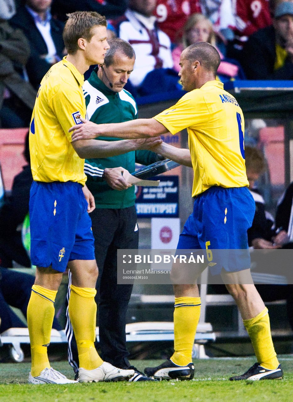 Viktor Elm och Daniel Andersson, byte