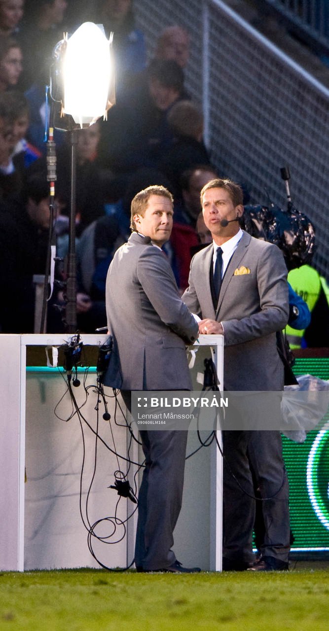Ola Andersson och Ola Wenström, TV 4. Kommentator
