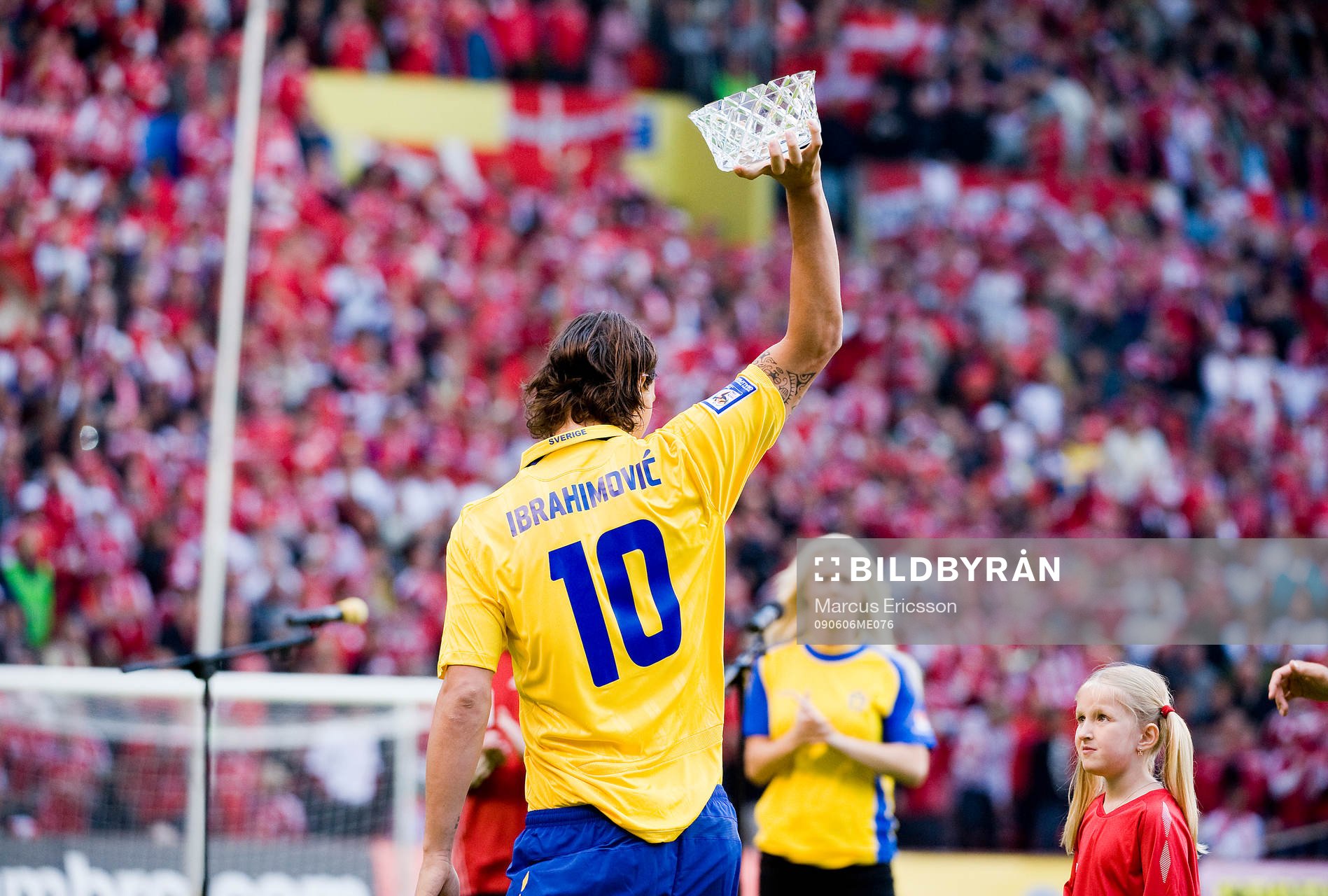 Zlatan tog emot pris från sportjournalisterna