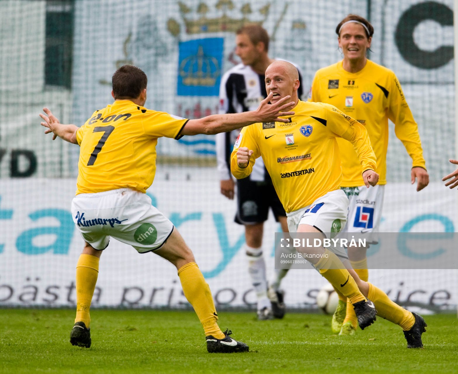 Björn Karlsson, David Svensson, jubel, Falkenberg
