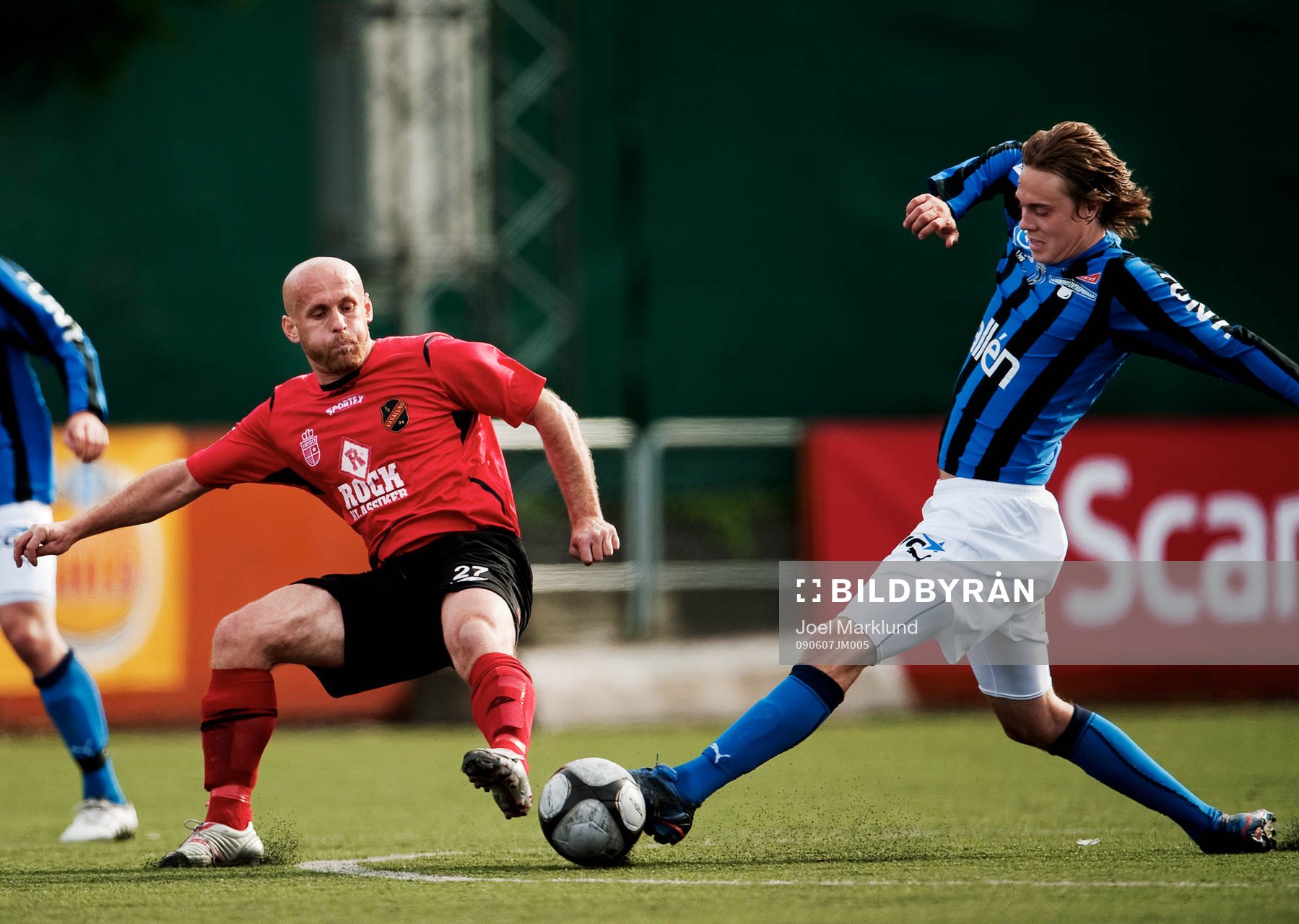 Albert Kransiqi, Vasalund, och Eric Jernberg, Sirius, i