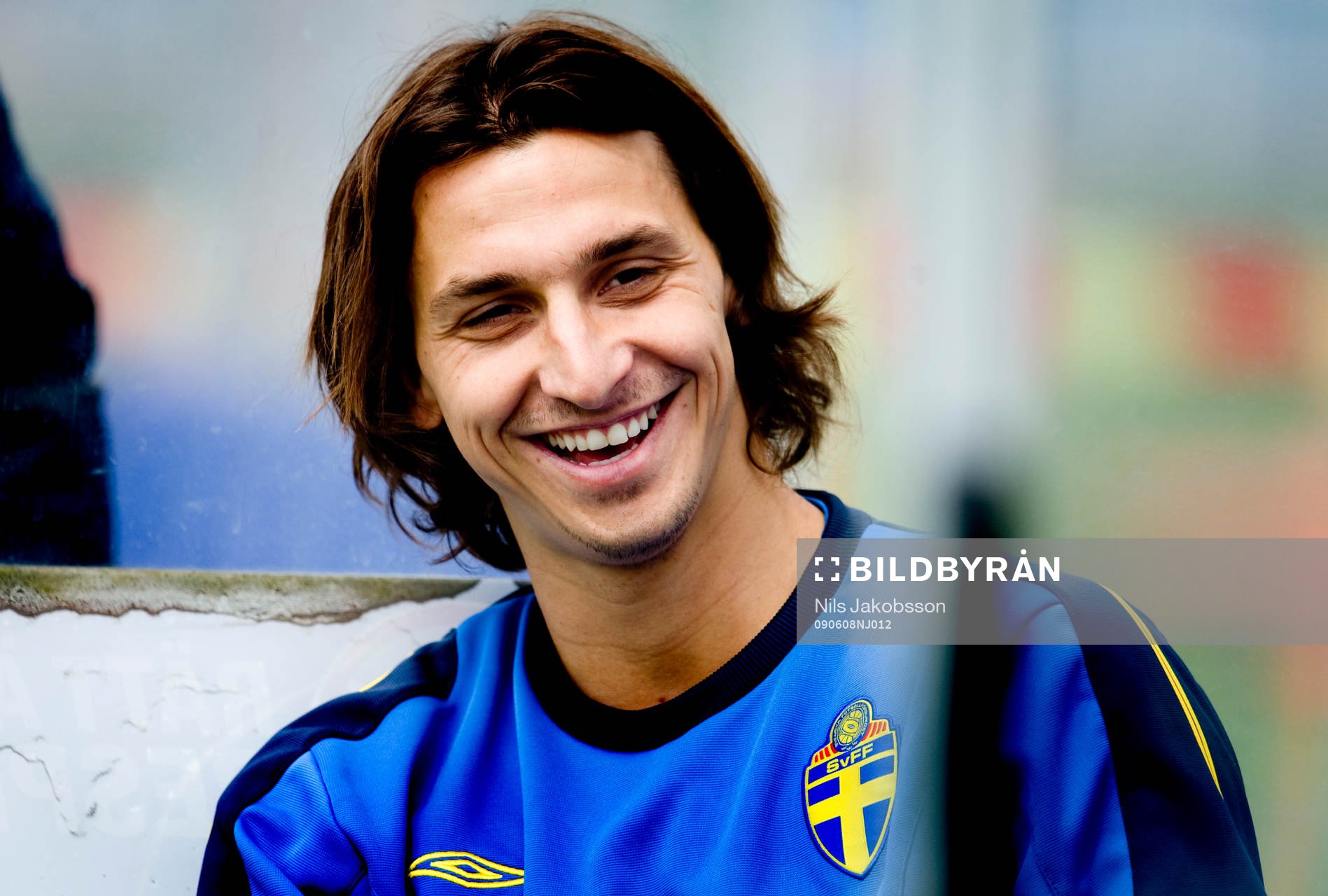 Zlatan Ibrahimovic skrattar, skratt, leende