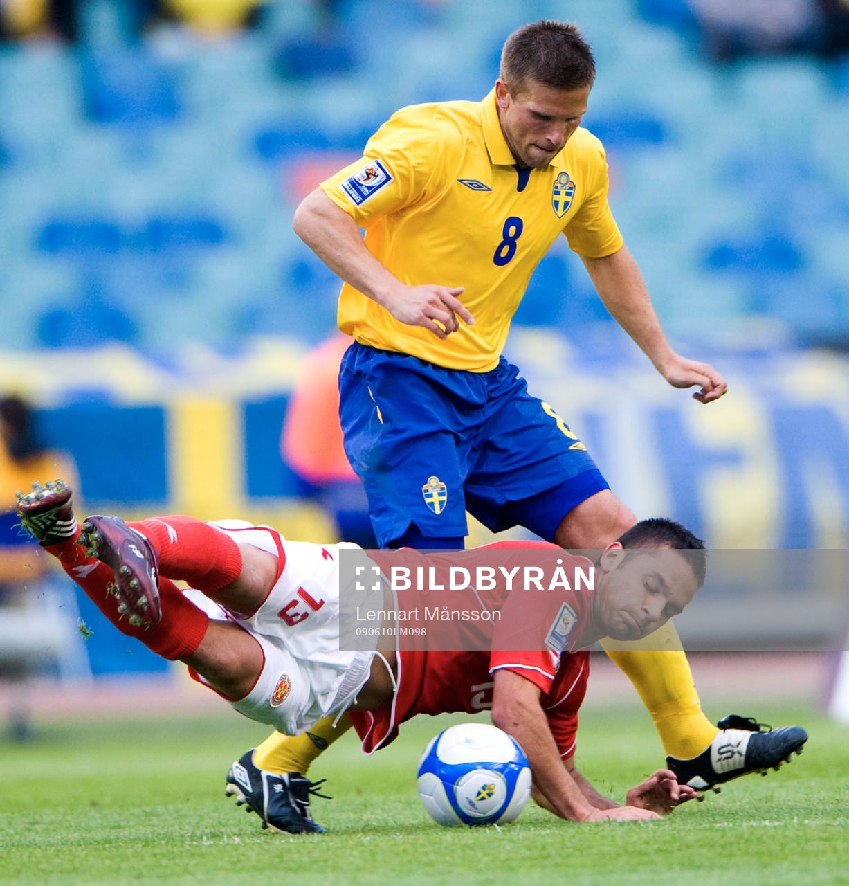 Sverige fick Malta på fall, här Anders Svensson mot Andre