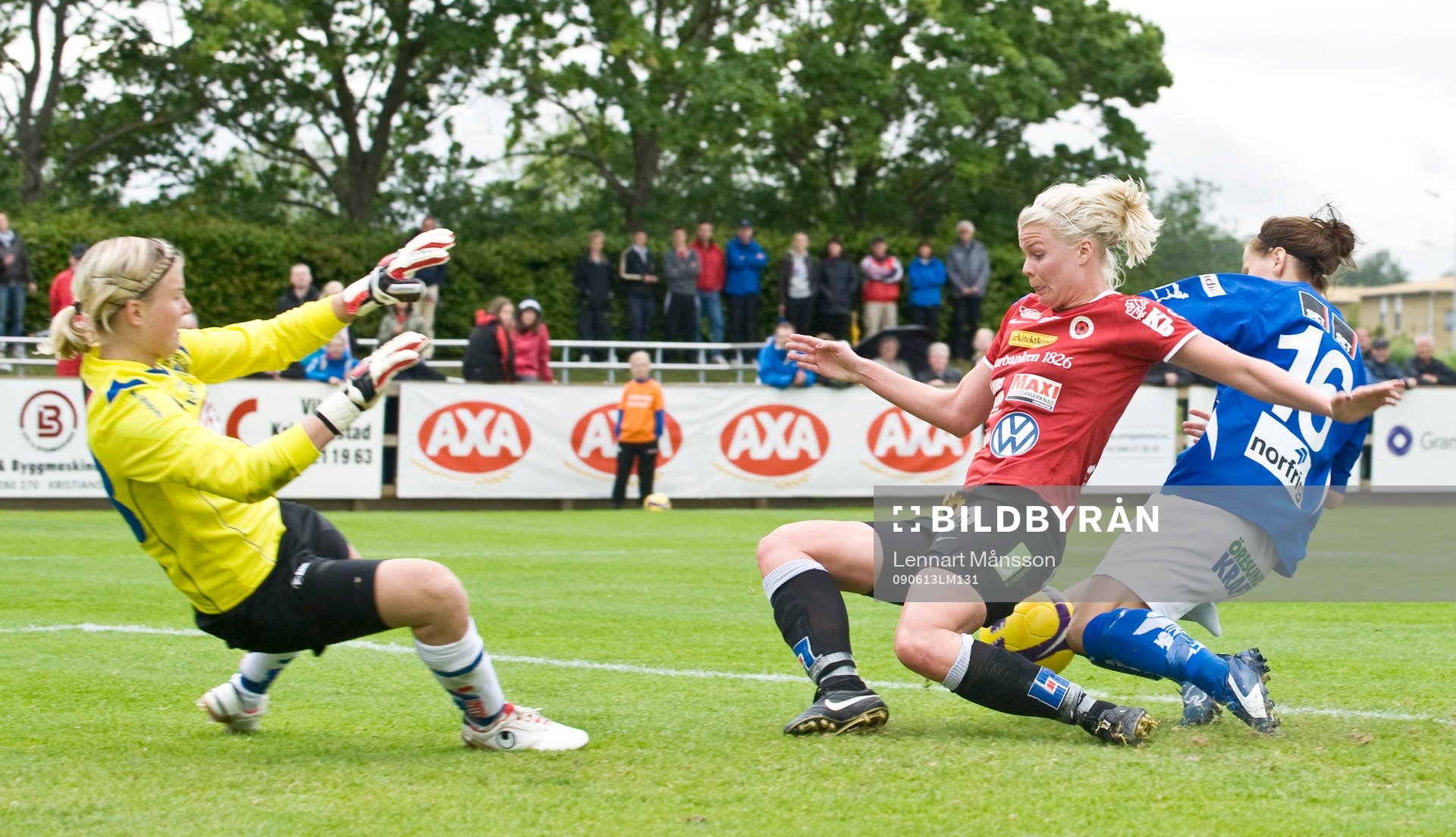 Emma Sjödahl, Kristianstad mot Maria Edman, målvakt,