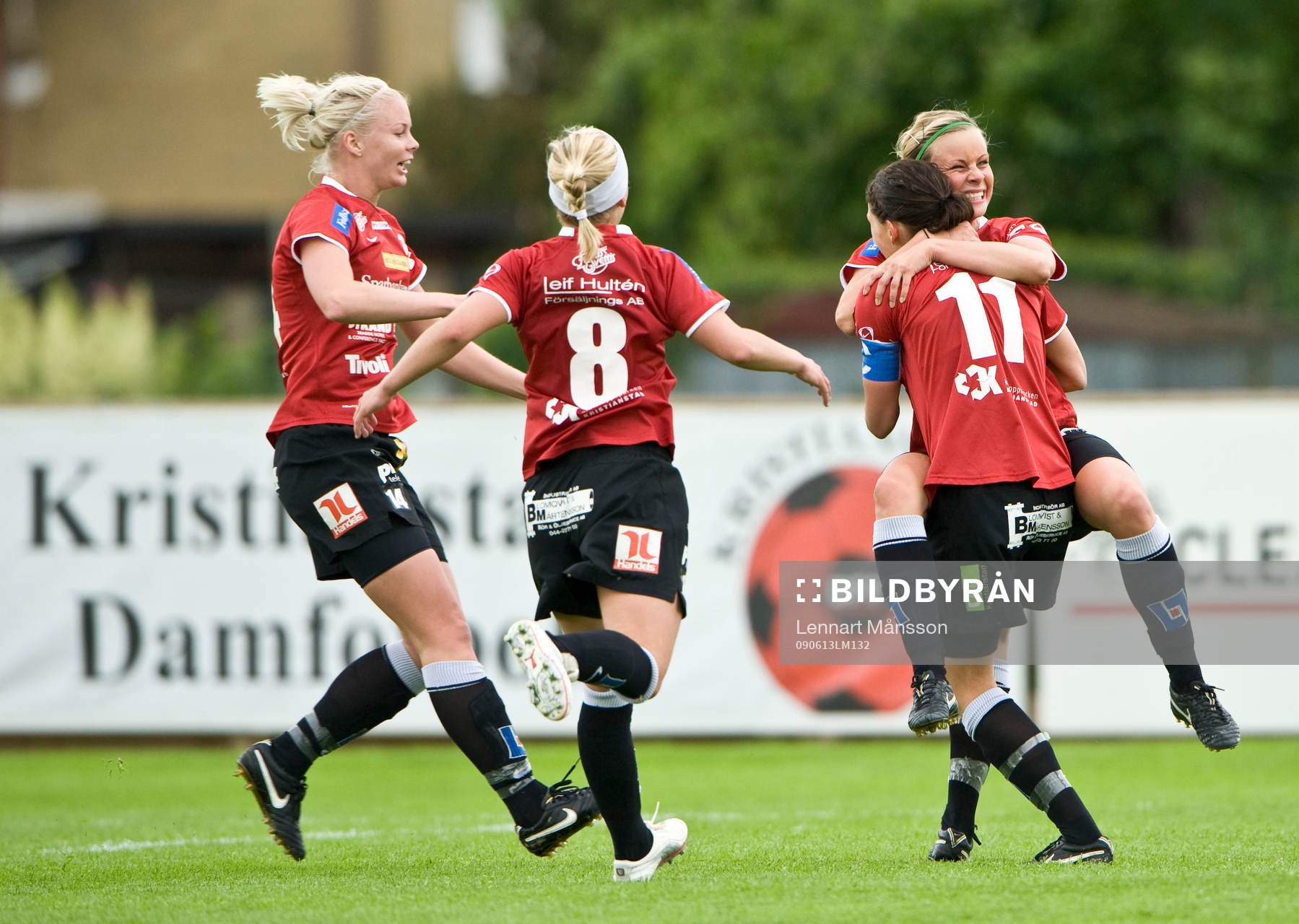 Emma Sjödahl och Sofie Andersson, glädje, jubel