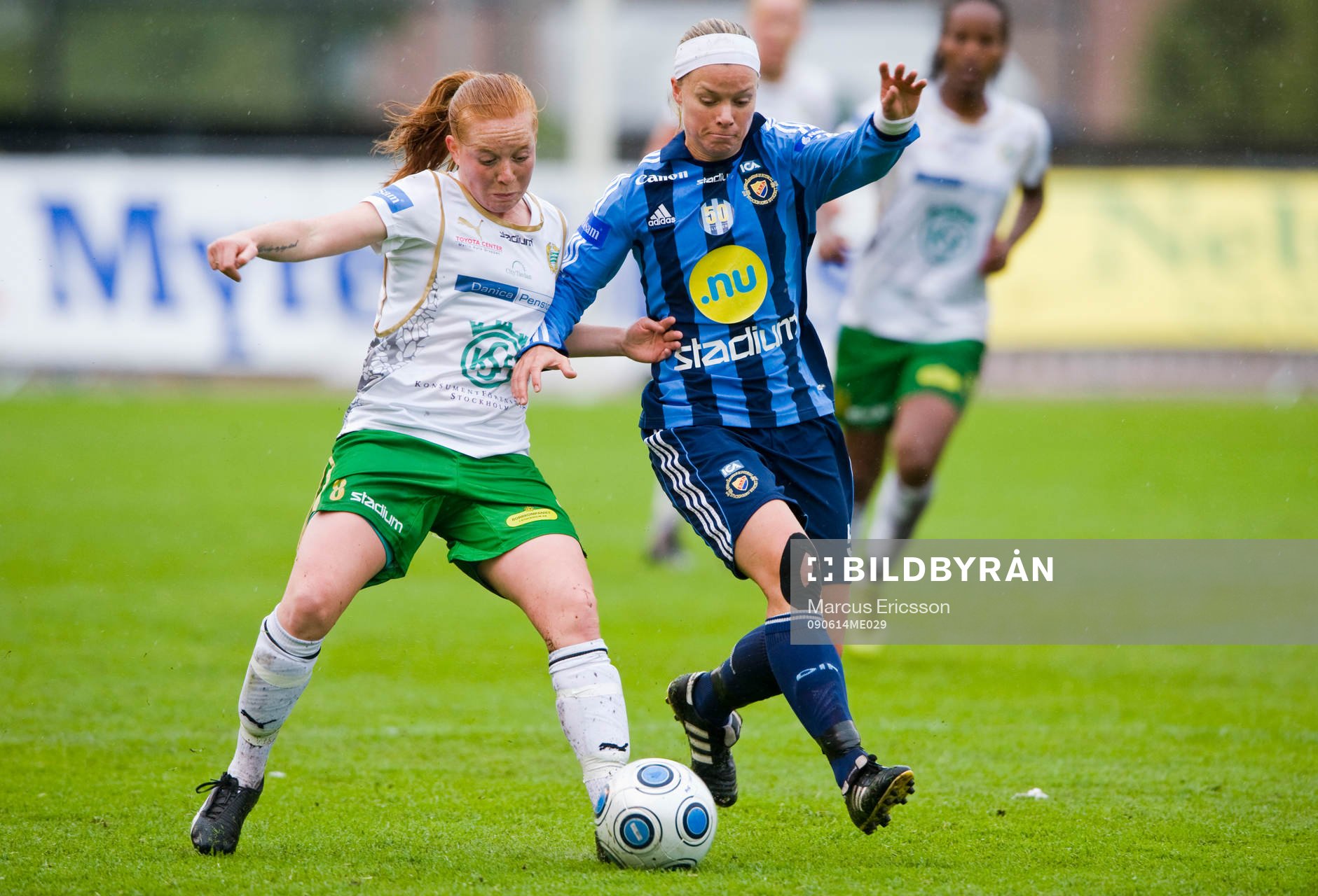 Lisa Björkvik, Hammarby och Sara Thunebro, Djurgården