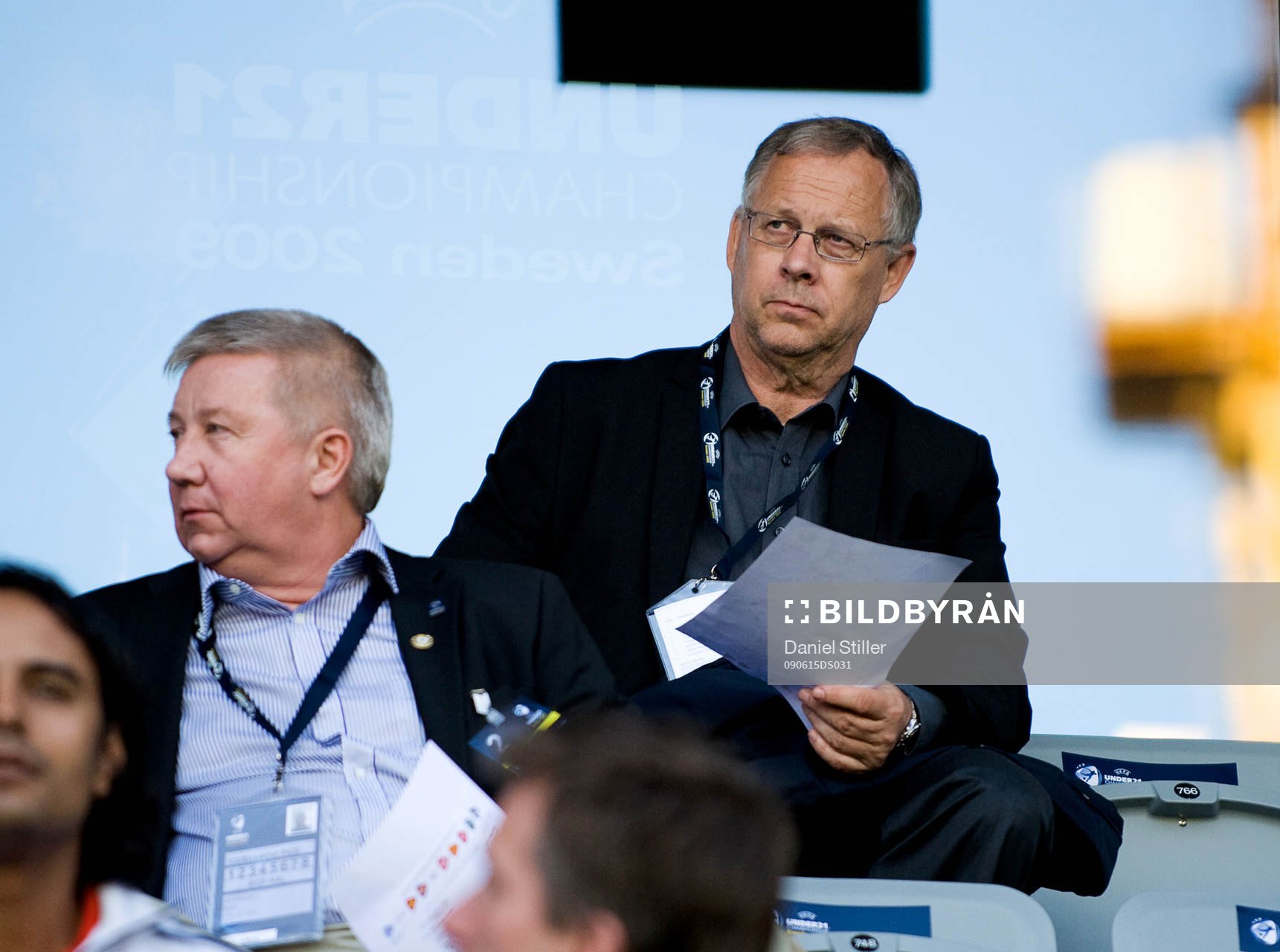 Lars Lagerbäck, förbundskapten, Sverige, på plats