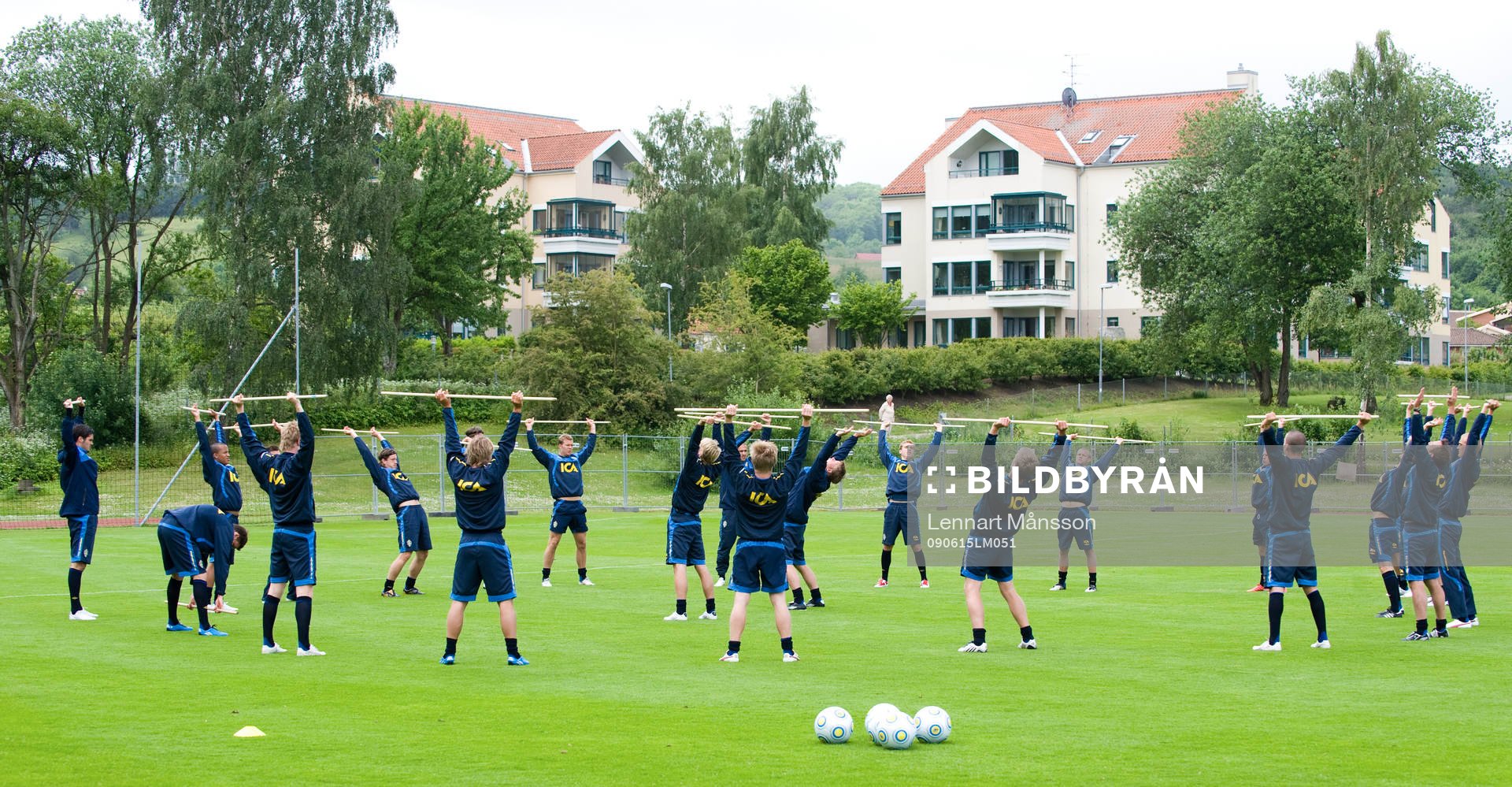 Fotboll, U21, EM, Sverige, träning