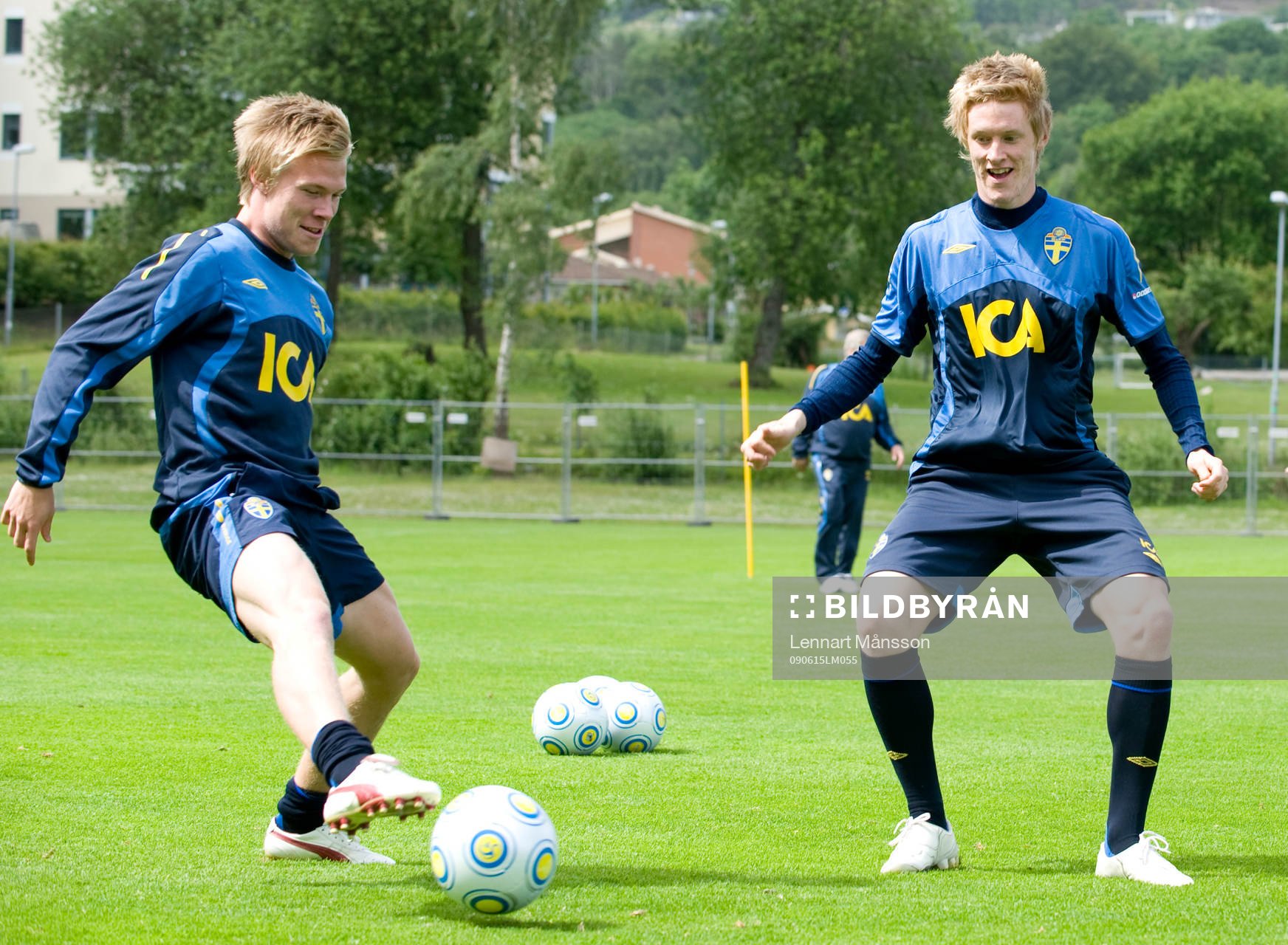 Andreas Landgren och Rasmus Elm, glädje
