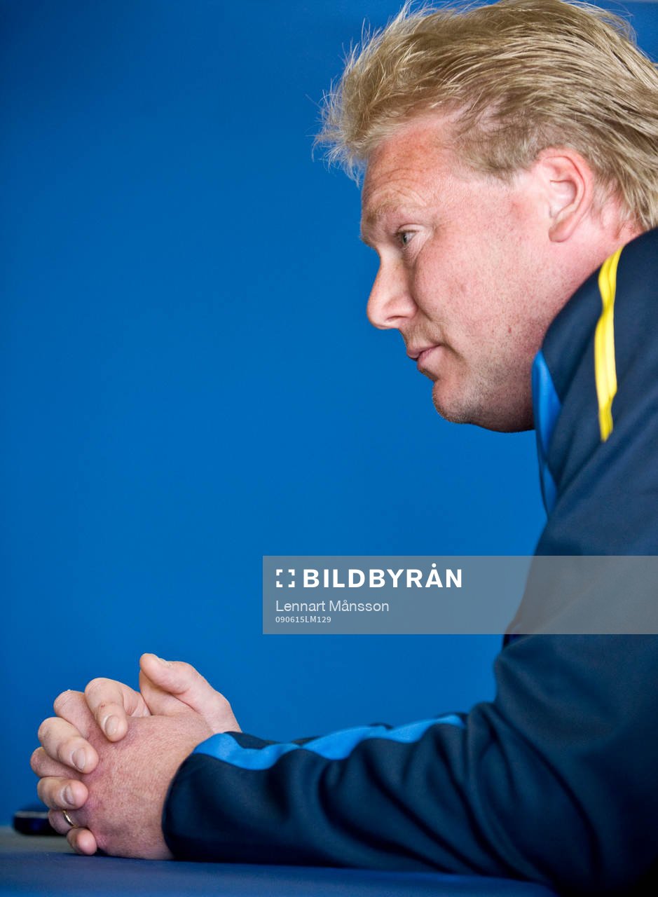 Jörgen Lennartsson, tränare, presskonferens