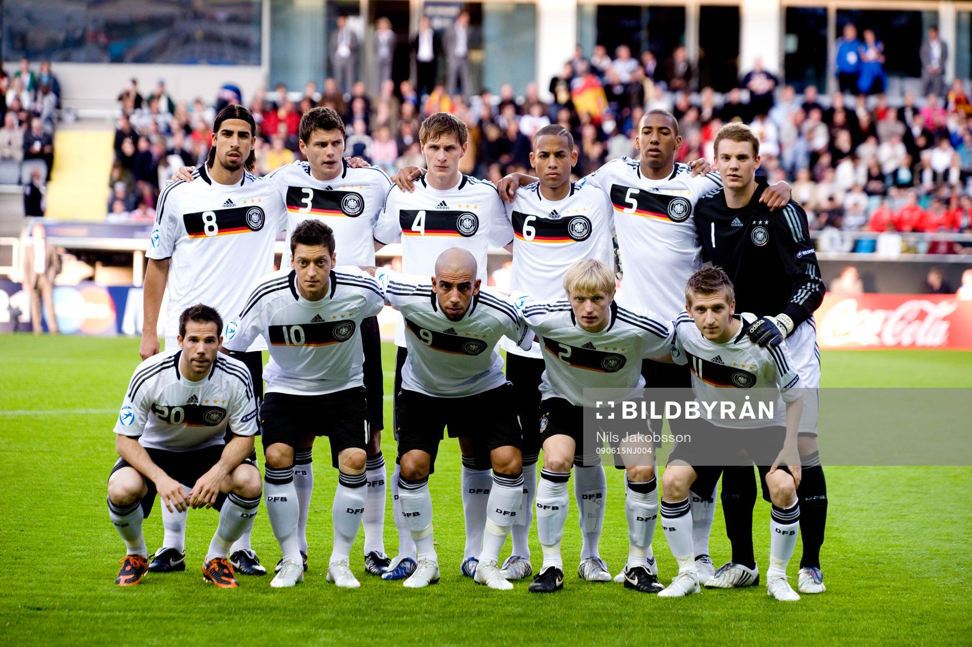 Sami Khedira, Sebastian Boenisch, Benedikt Höwedes, Dennis Aogo, Jerome Boateng, Manuel Neuer, målvakt, Gonzalo Castro, Mesut Özil, Ashkan Dejagah, Andreas Beck, Marko Marin.