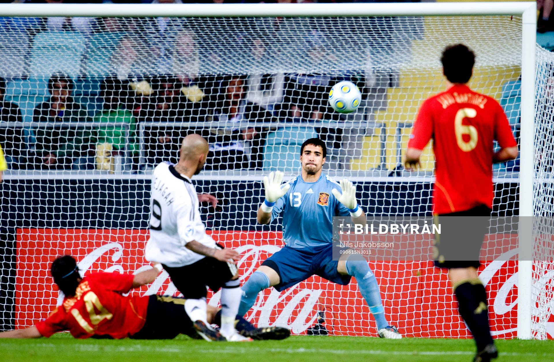 Sergio Ansenjo, målvakt, Spanien i mål när Ashkan