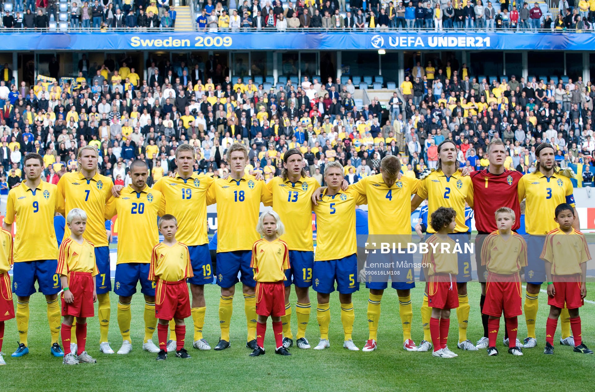 Sveriges lag Marcus Berg, Ola Toivonen, Emir Bajrami,