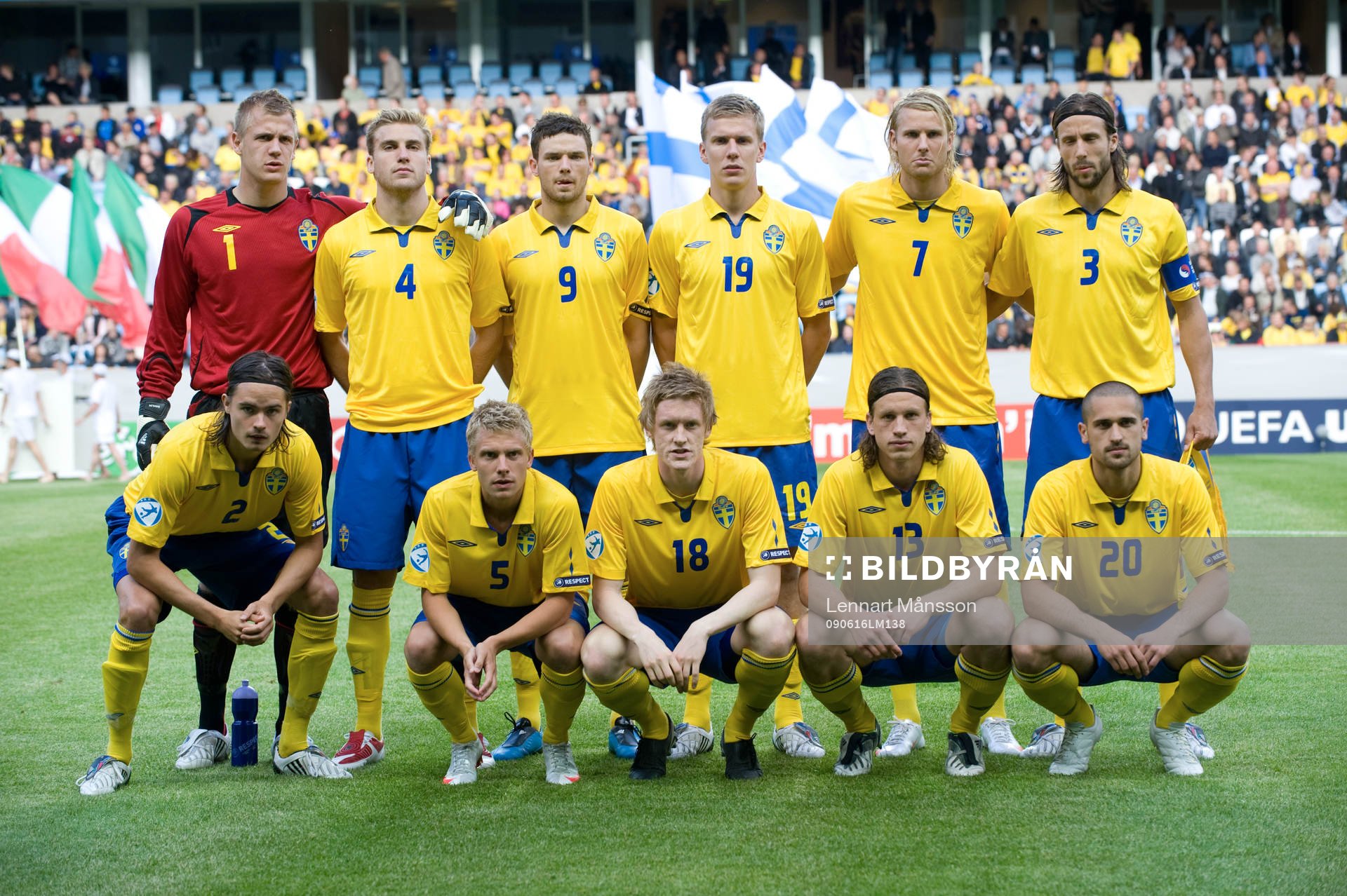 Lagbild Sverige, Johan Dahlin, målvakt, Rasmus Bengtsson,