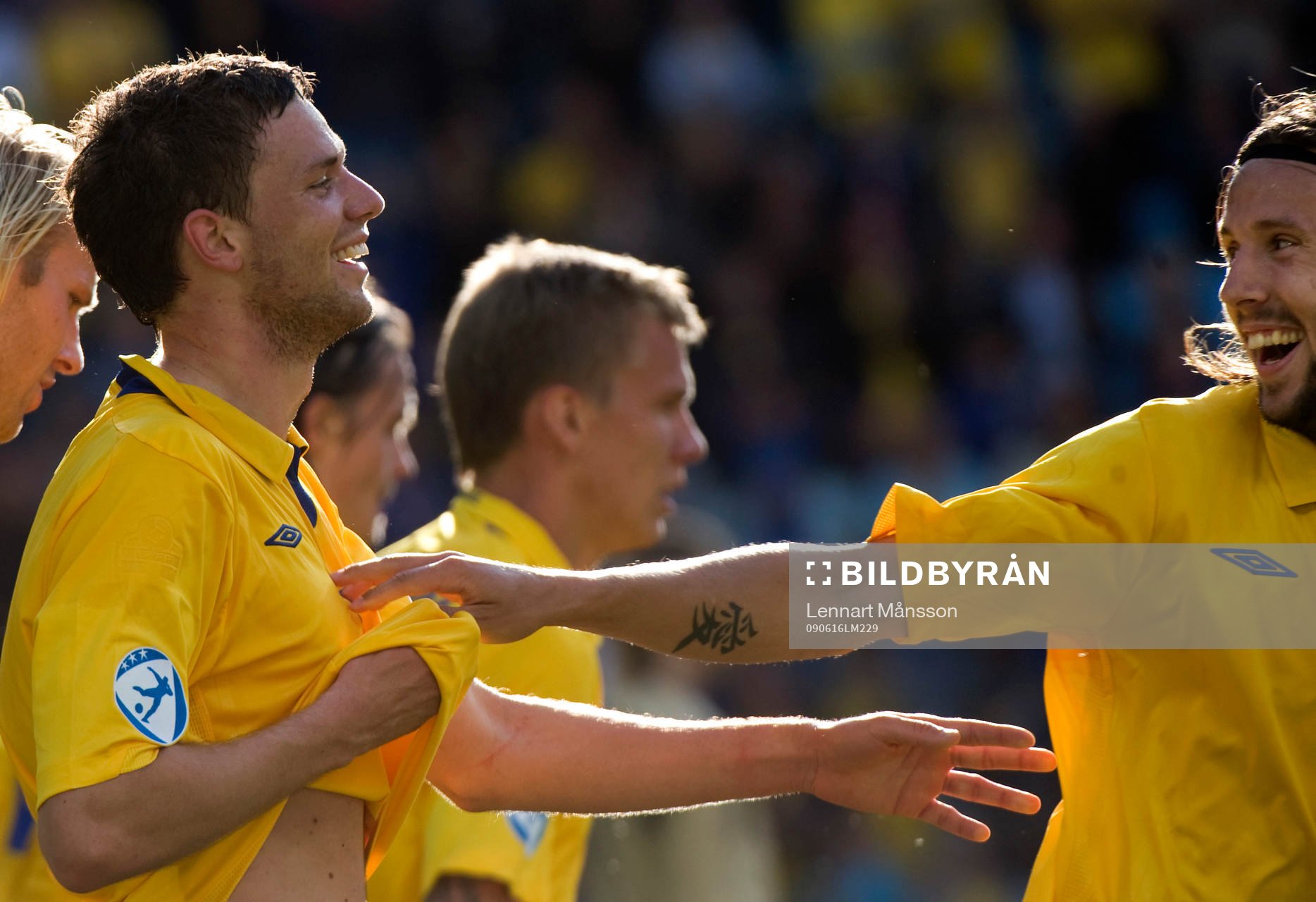 Marcus Berg, jubel, glädje med Mattias Bjärsmyr