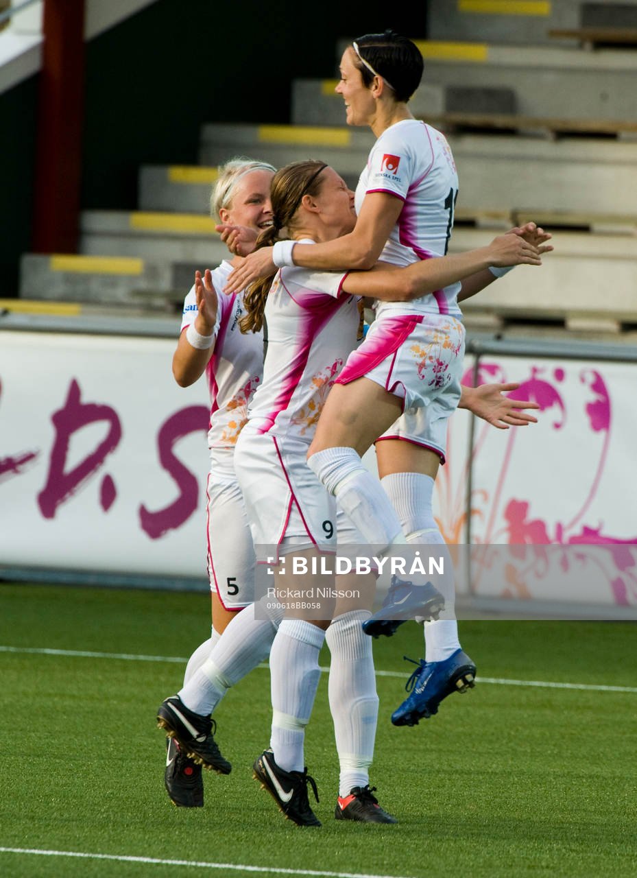 Nilla Fischer, Pavlina Scasna och Therese Sjögran, Malmö,