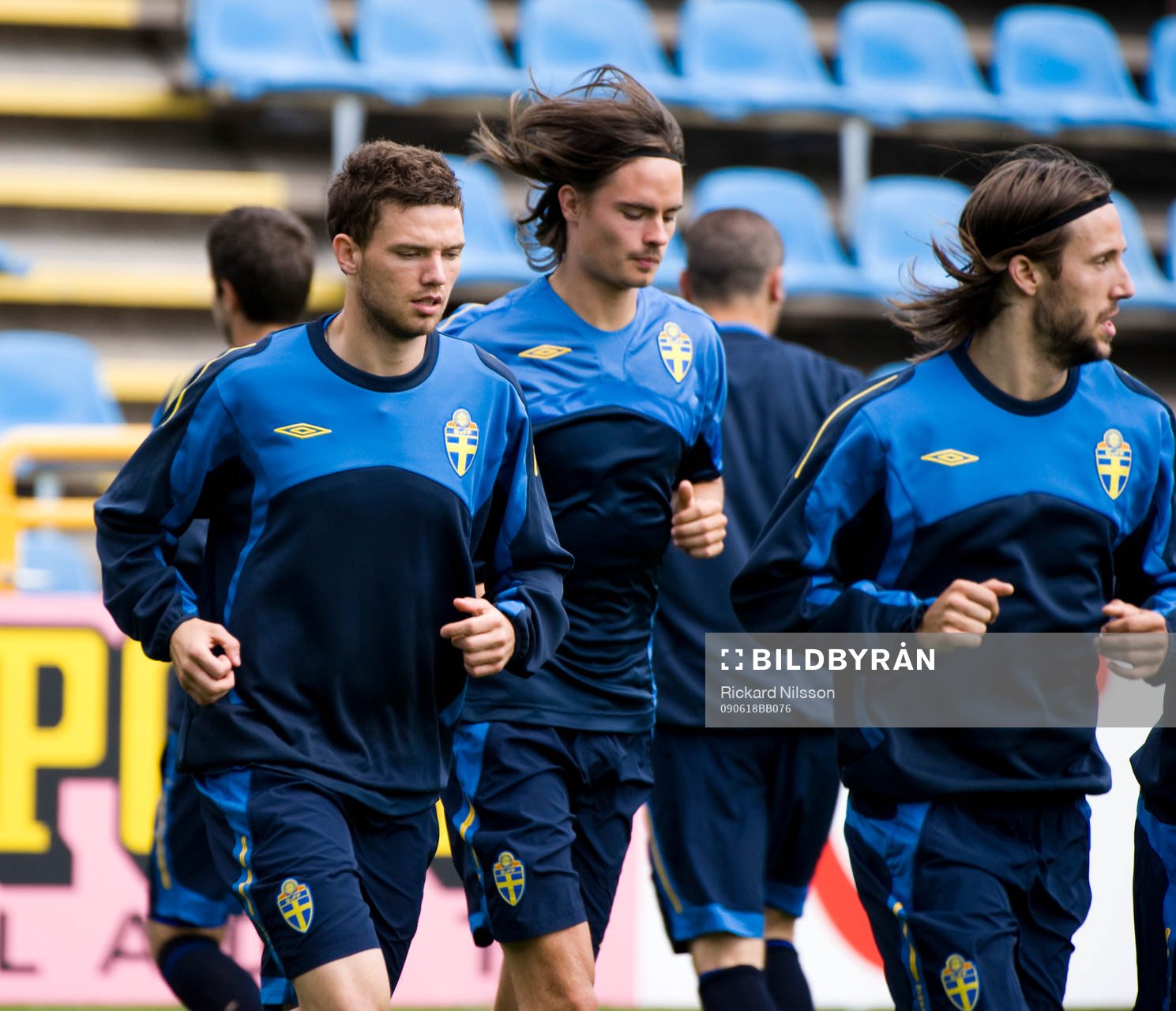 Marcus Berg, Mikael Lustig och Mattias Bjärsmyr