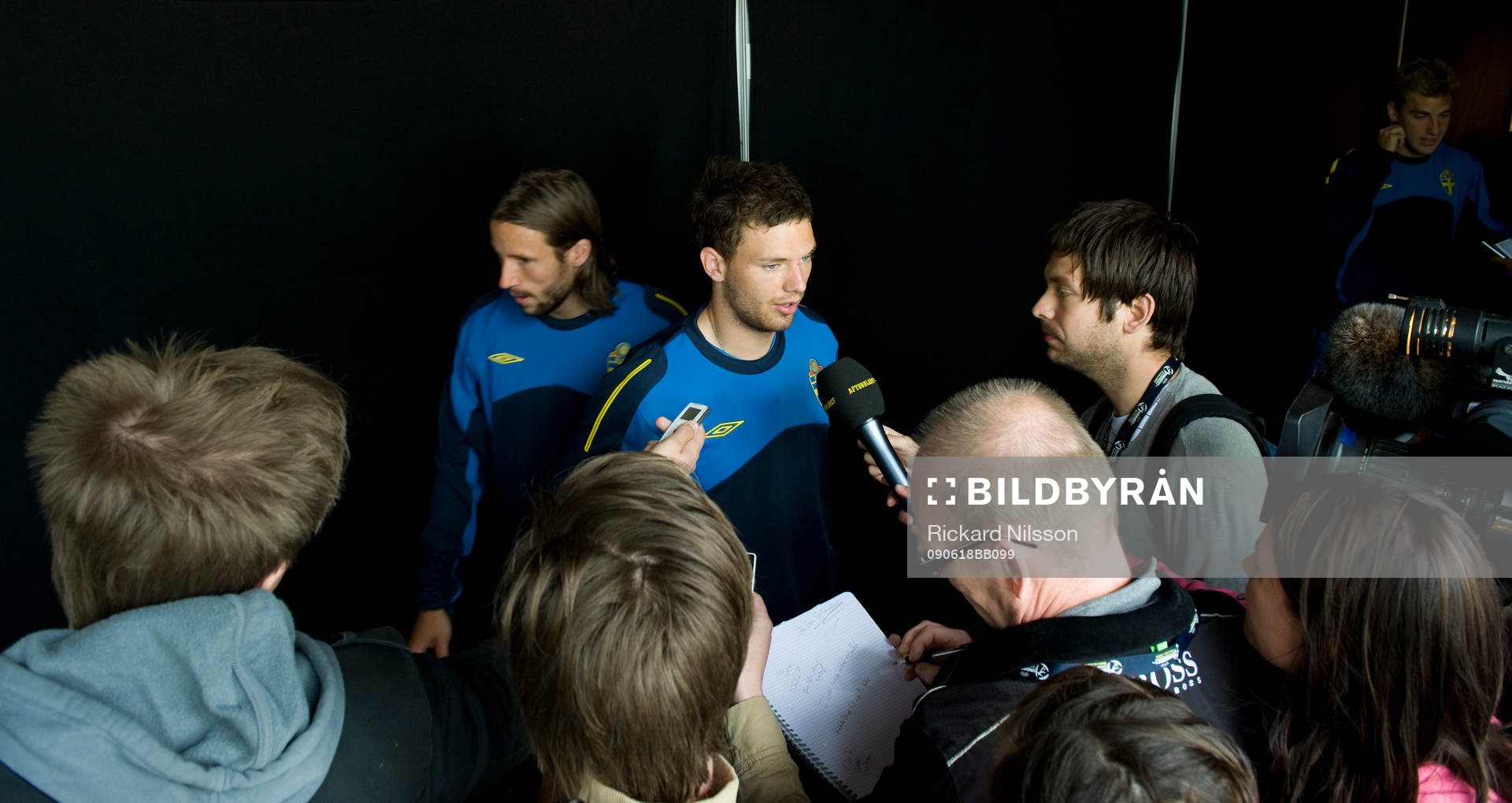 Marcus Berg, Sverige, stod i centrum för medias intresse