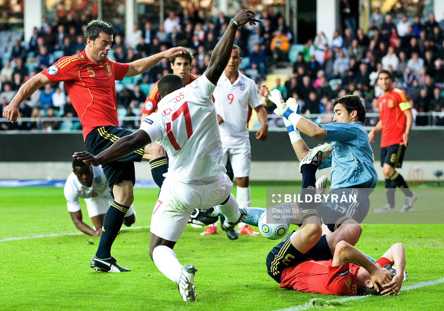 Micah Richards, England. Marc Torrejón, Sergio Ansenjo,