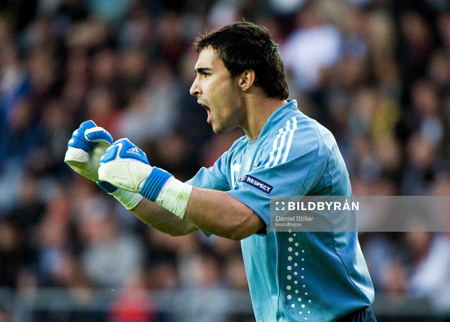 Sergio Ansenjo, målvakt, jubel