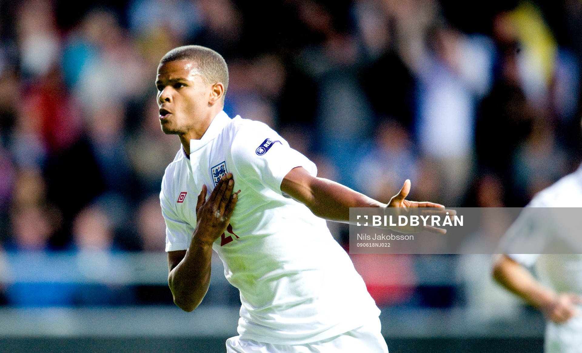 Fraizer Campbell, England jubel