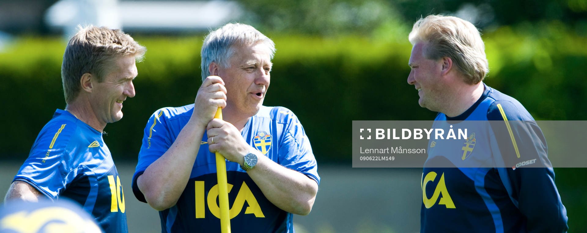Förbundskapten Tommy Söderberg och Jörgen Lennartsson