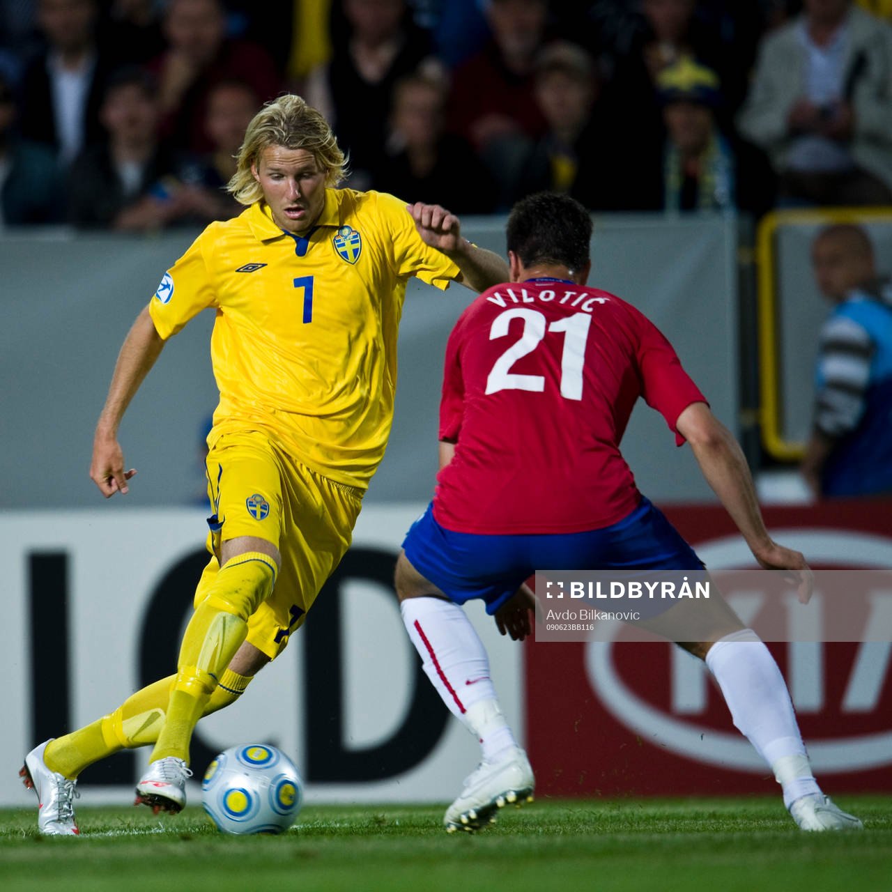 Ola Toivonen, Sverige, Milan Vilotic, Serbien