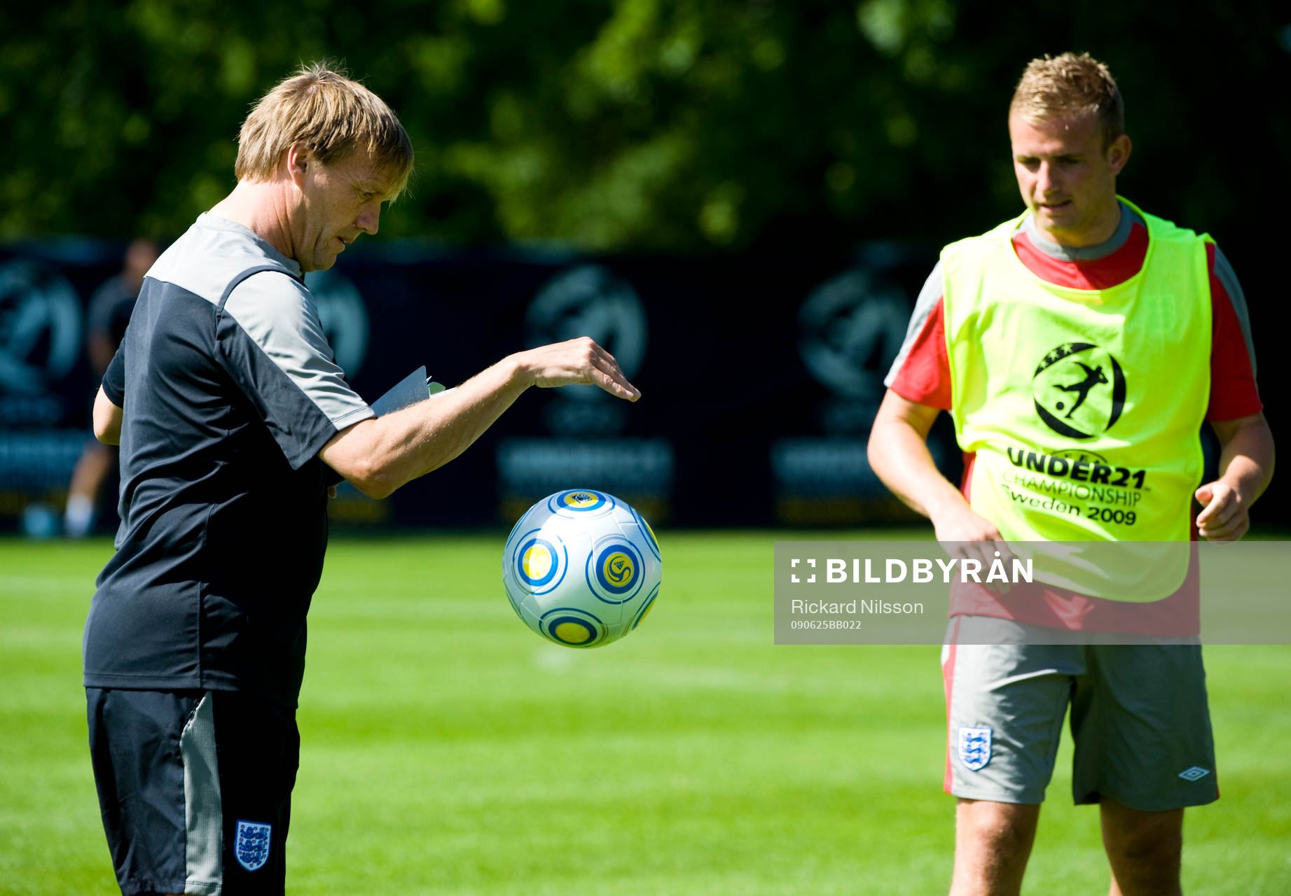 Stuart Pearce, förbundskapten och Mark Noble