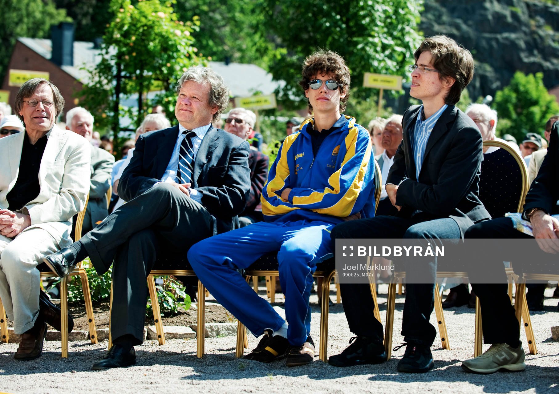 Nils Liedholms son Carlo och barnbarnen Andrea och Paolo