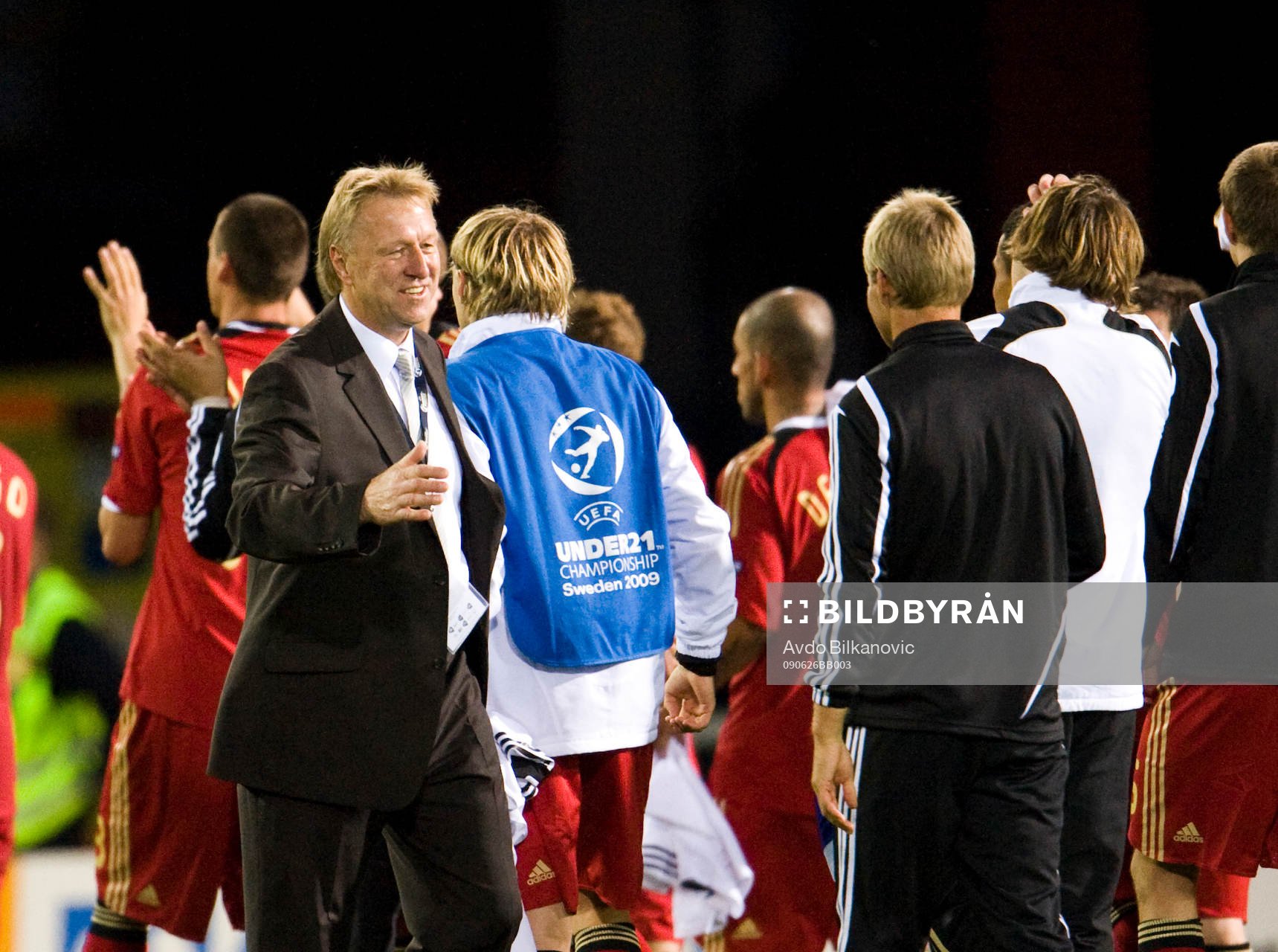  Horst Hrubesch, tränare, Tyskland, jubel