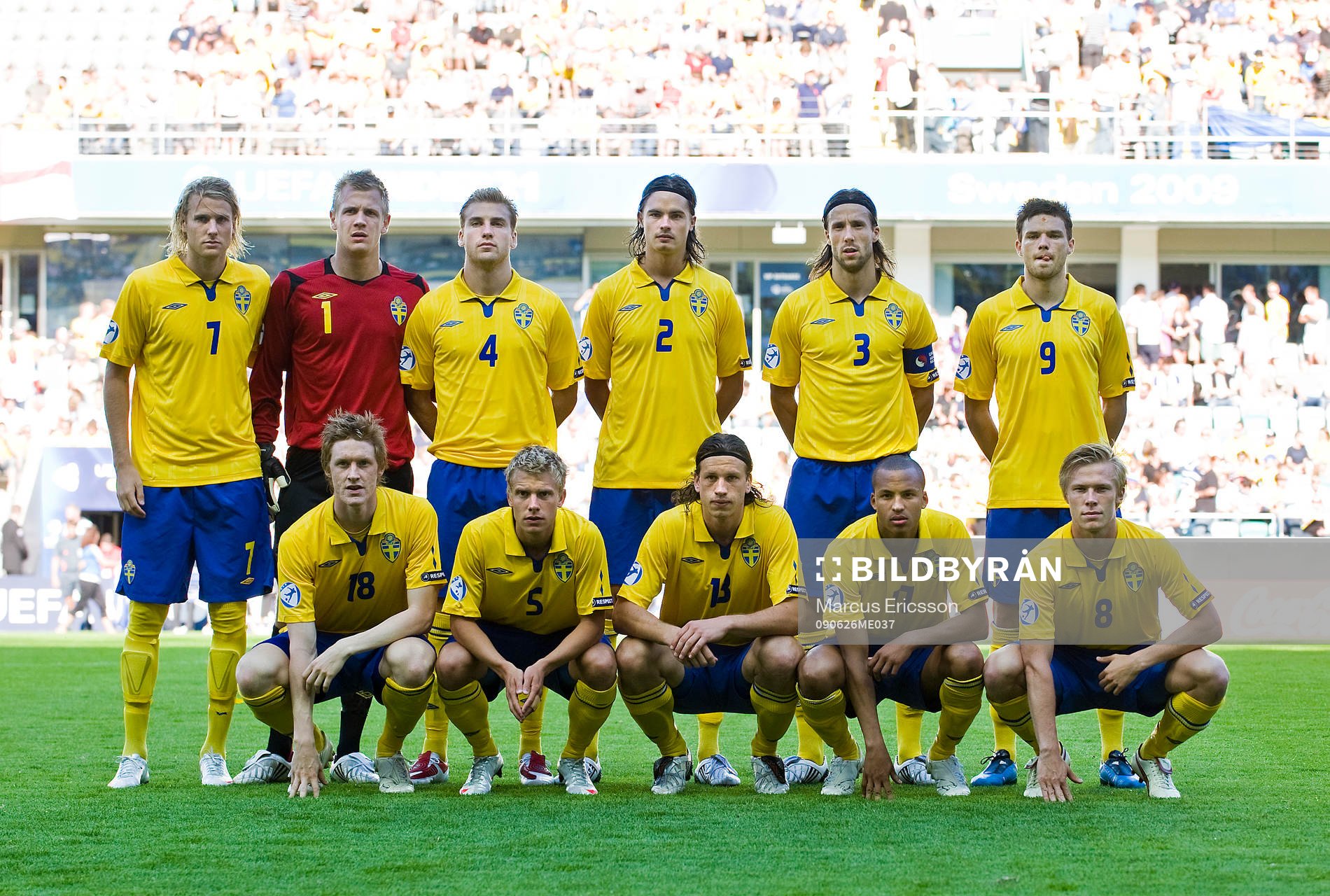 Fotboll, U21, EM, Semifinal, Sverige, Lagbild, startelva;