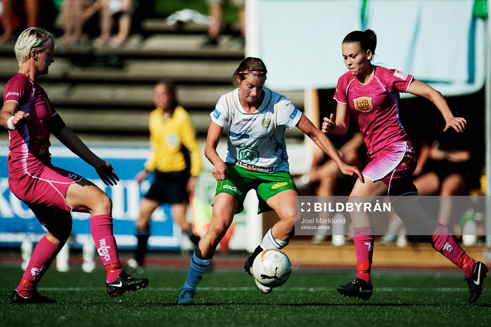 Madeleine Tegström, Hammarby, kämpar sig igenom